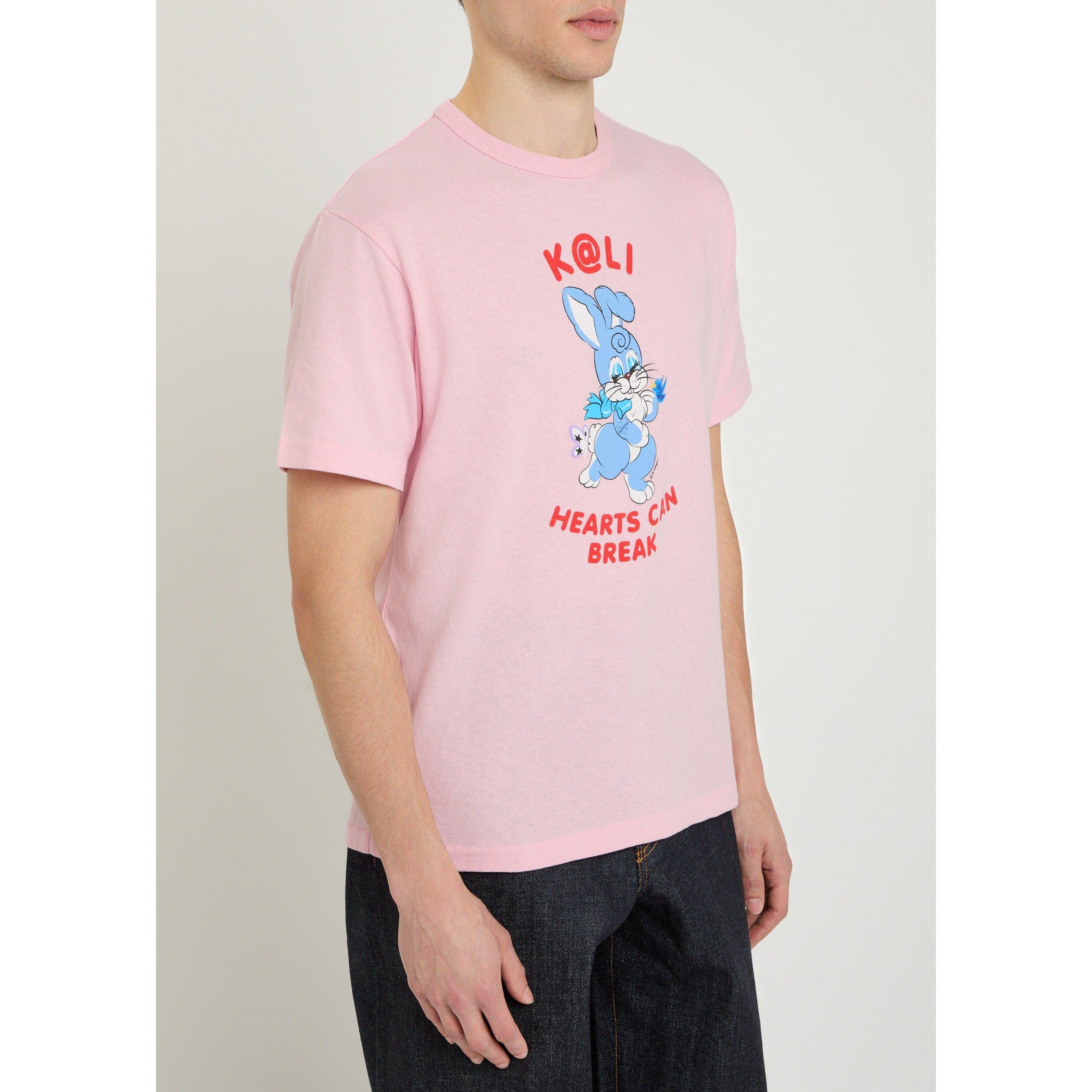 PINK - Kenzo - Men's Cartoon Cotton Relaxed-Fit T-Shirt - 2