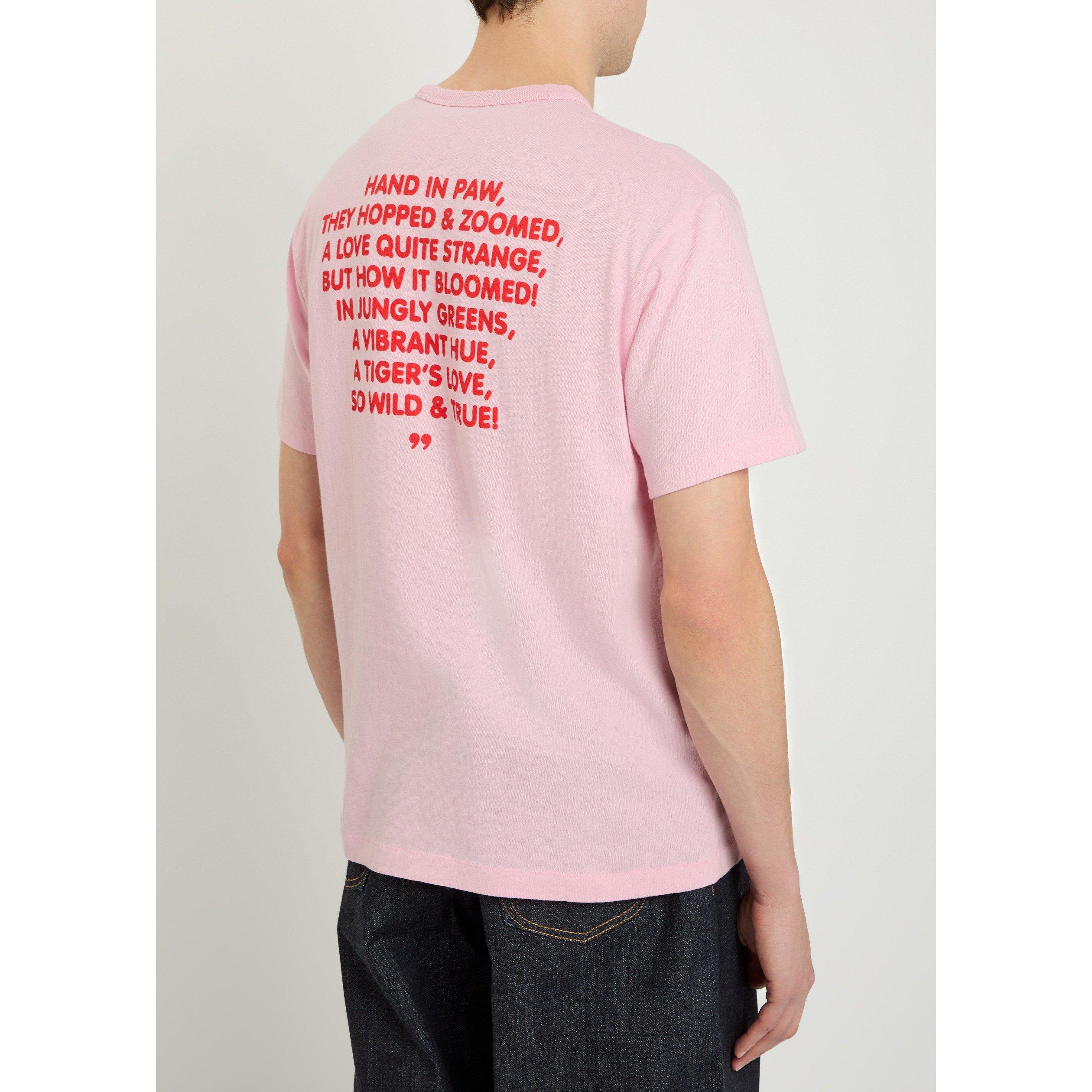 PINK - Kenzo - Men's Cartoon Cotton Relaxed-Fit T-Shirt - 3