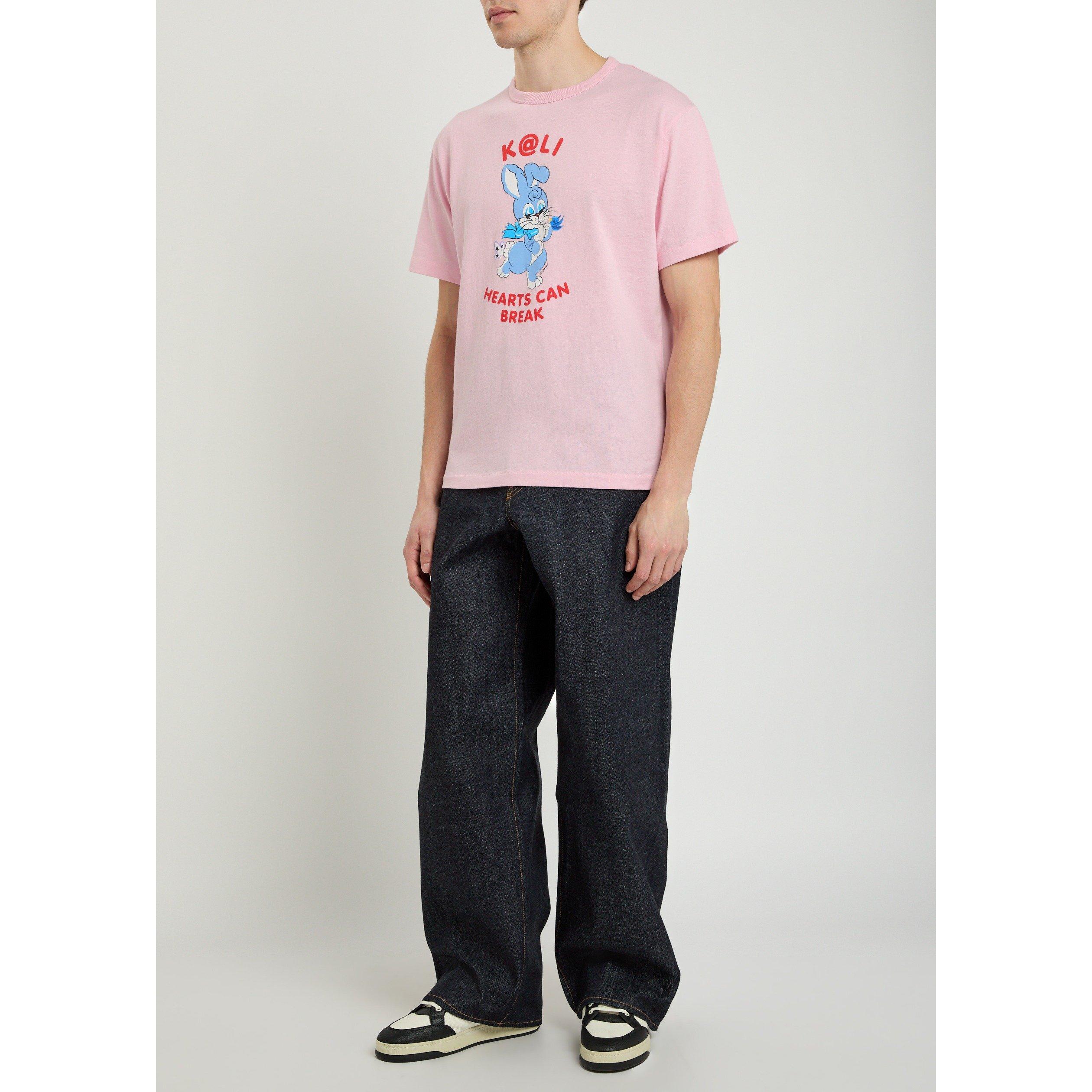 PINK - Kenzo - Men's Cartoon Cotton Relaxed-Fit T-Shirt - 5