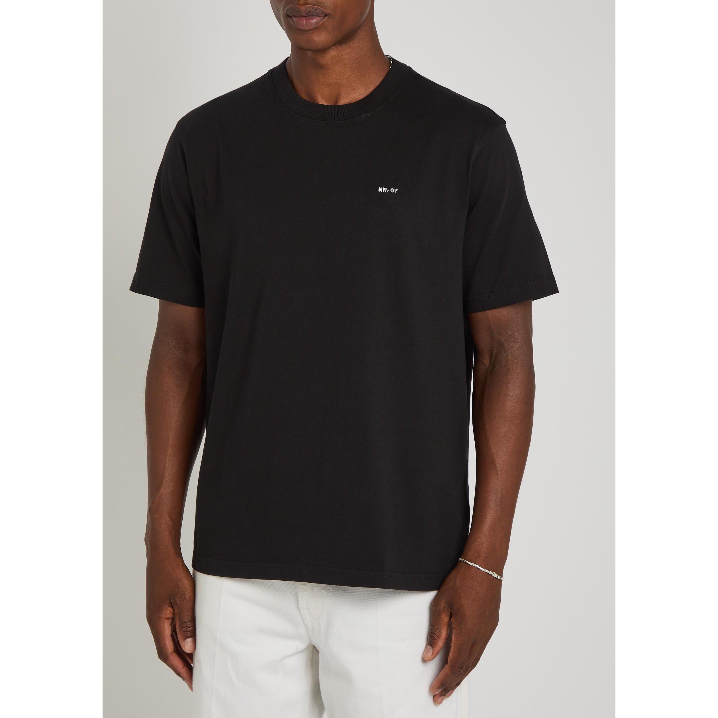 BLACK - NN07 - Men's Adam Cotton Short-Sleeve Crew-Neck T-Shirt - 2