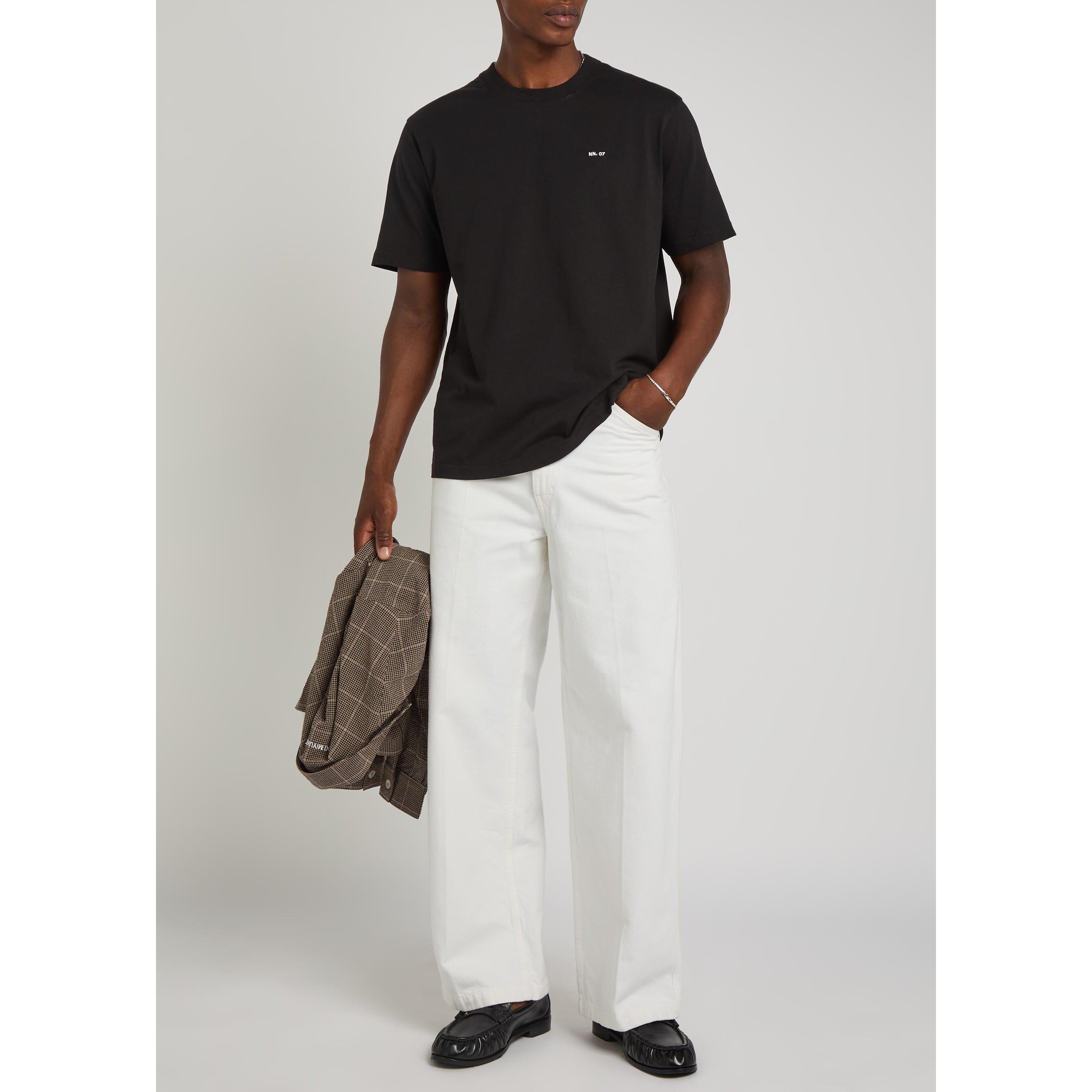 BLACK - NN07 - Men's Adam Cotton Short-Sleeve Crew-Neck T-Shirt - 5