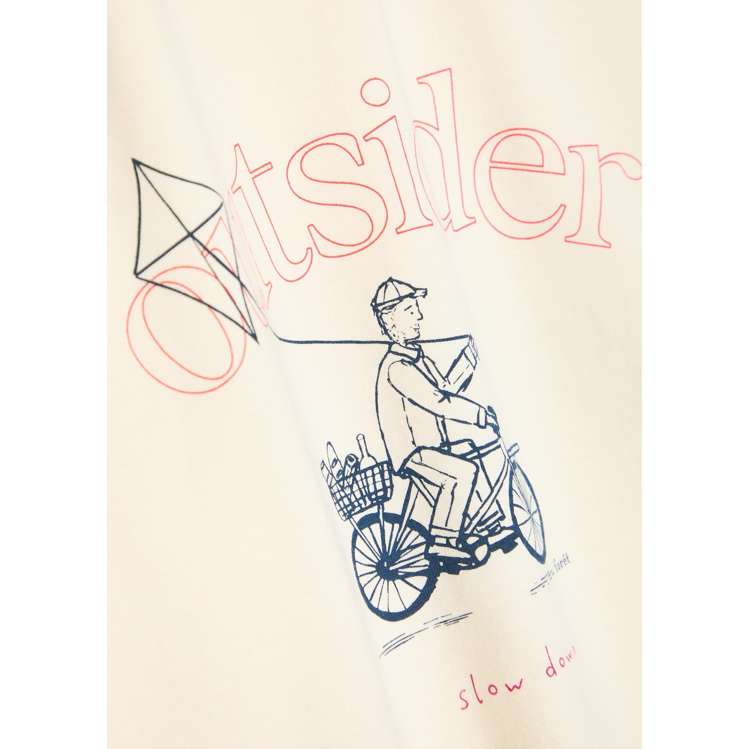 BEIGE - Foret - Men's Cyclist Graphic Cotton Short-Sleeve T-Shirt - 4