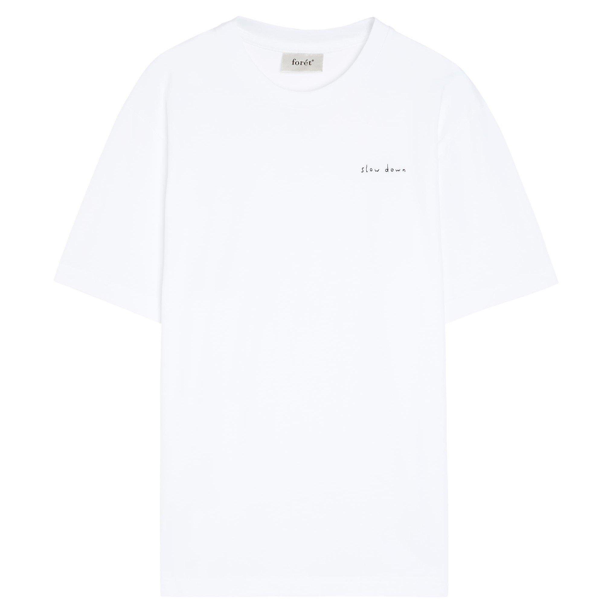 WHITE - Foret - FORET PKT TEE SS
