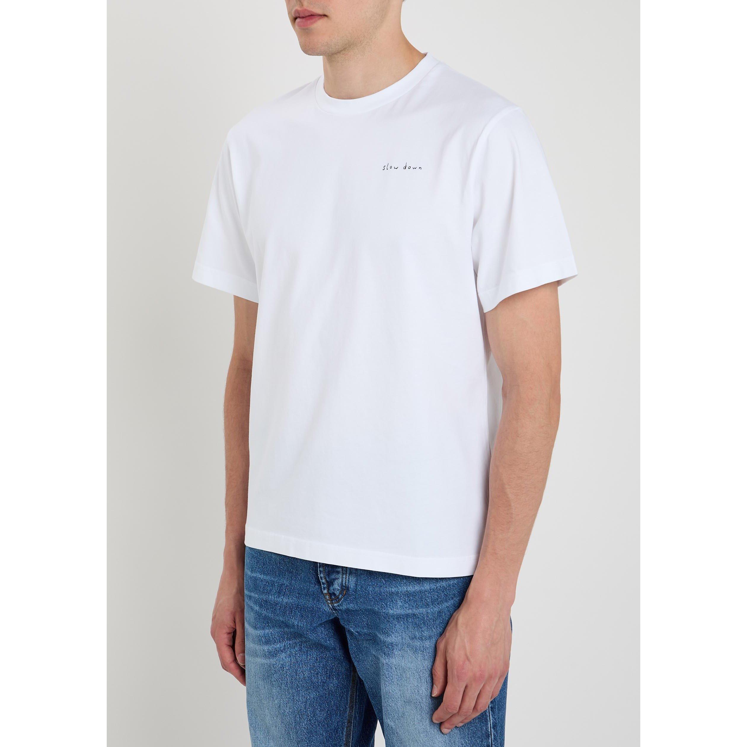 WHITE - Foret - Men's Cotton Short-Sleeve Crew-Neck T-Shirt - 2