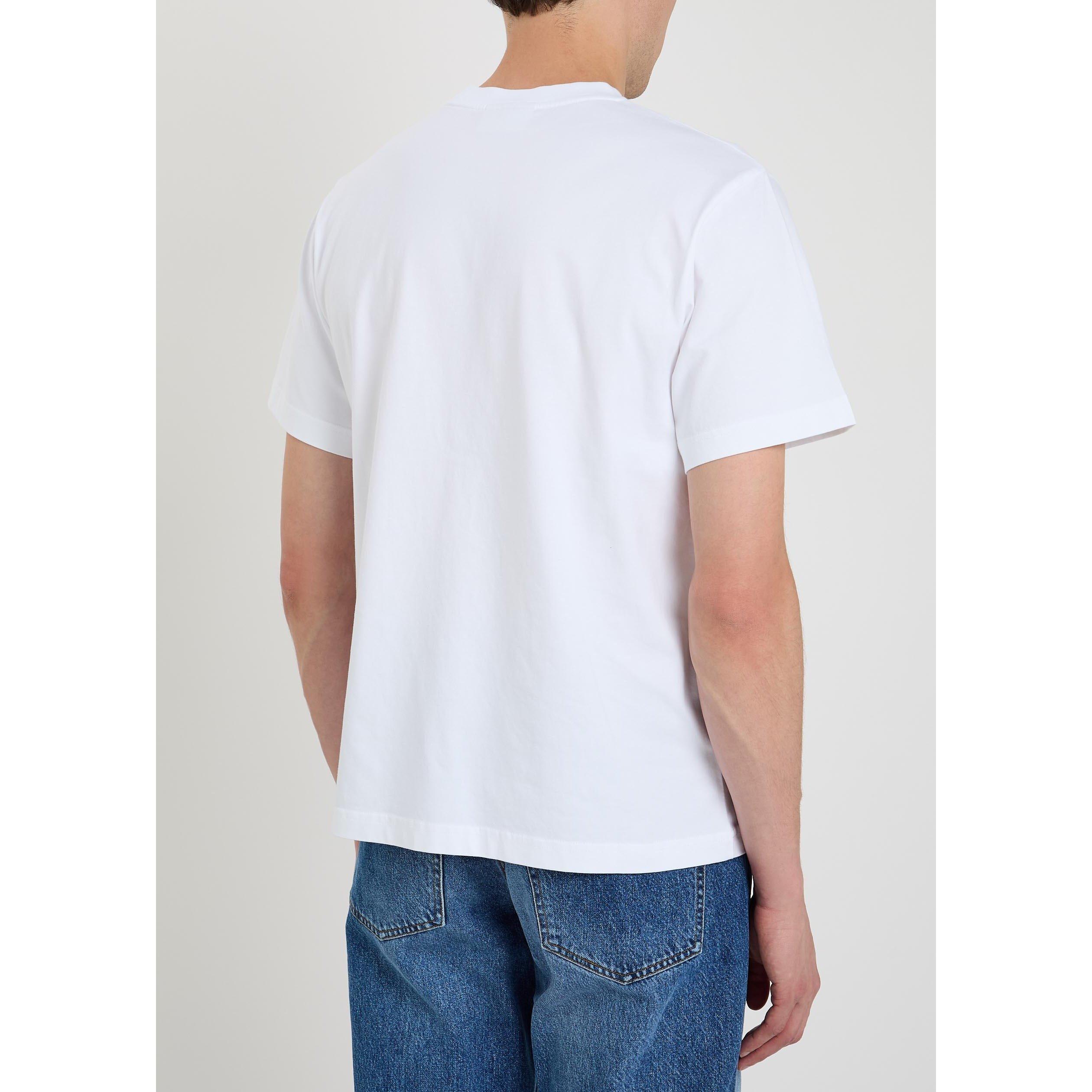WHITE - Foret - Men's Cotton Short-Sleeve Crew-Neck T-Shirt - 3