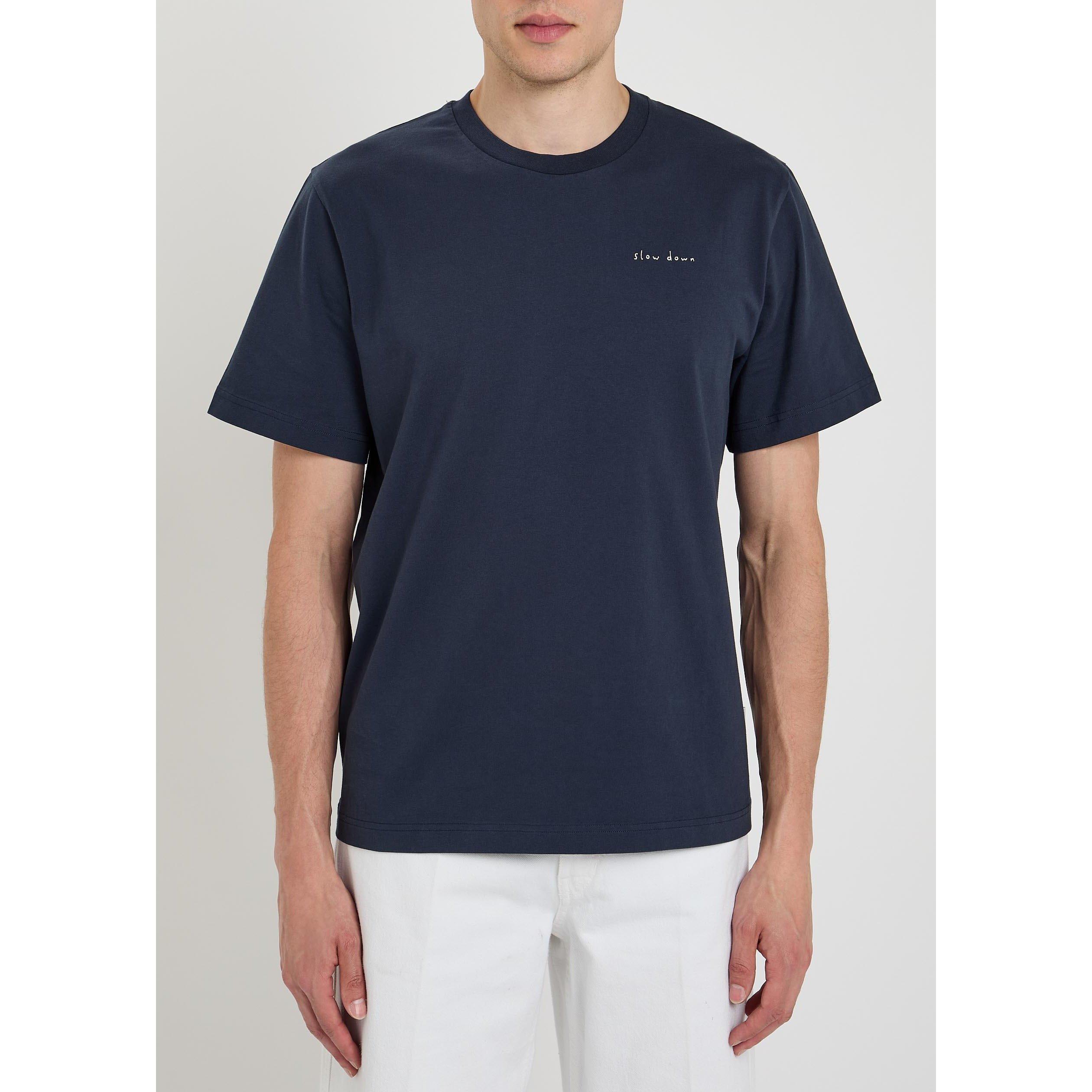 NAVY - Foret - Men's Forét Pocket Cotton Short-Sleeve T-Shirt - 2