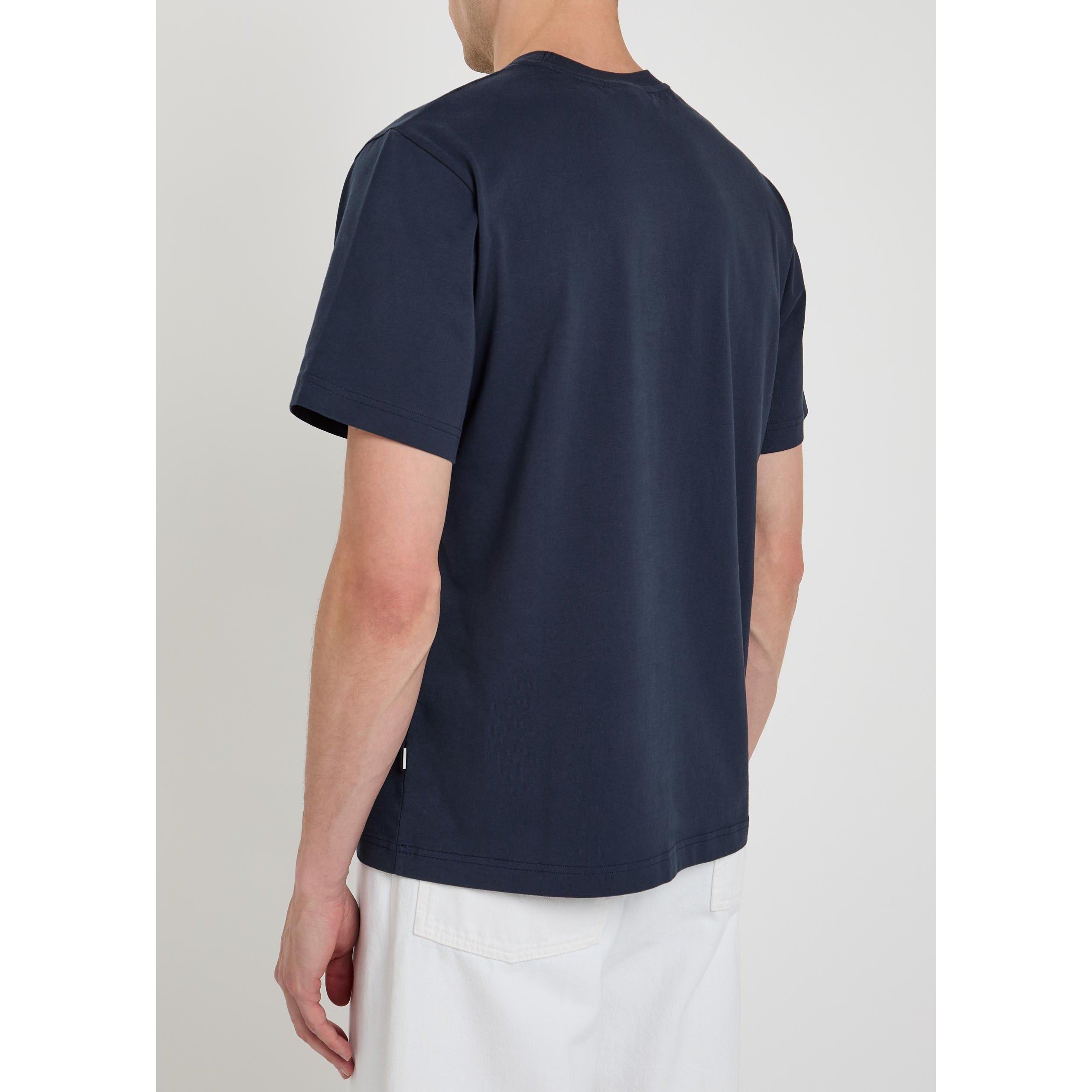 NAVY - Foret - Men's Forét Pocket Cotton Short-Sleeve T-Shirt - 3
