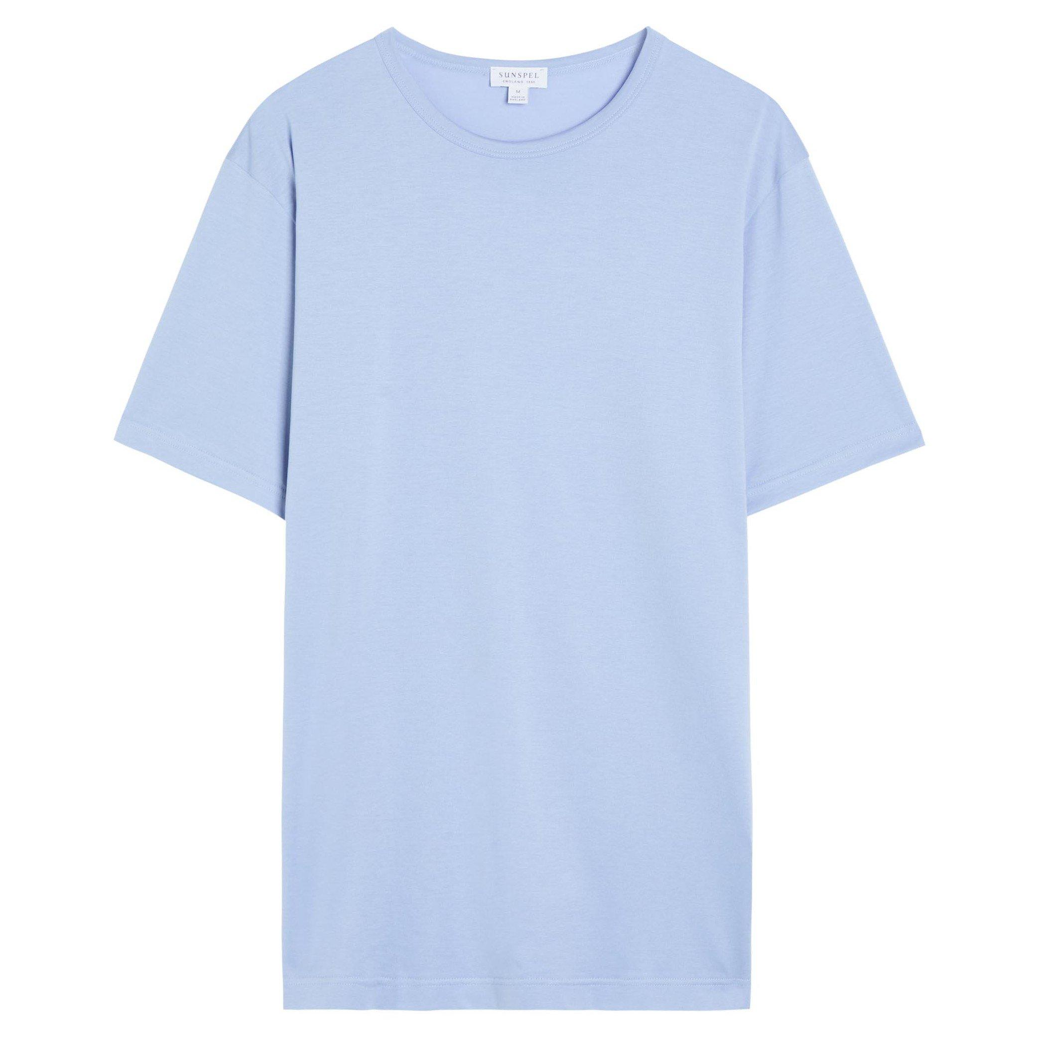 LIGHT BLUE - Sunspel - SUNSPEL SS TEE