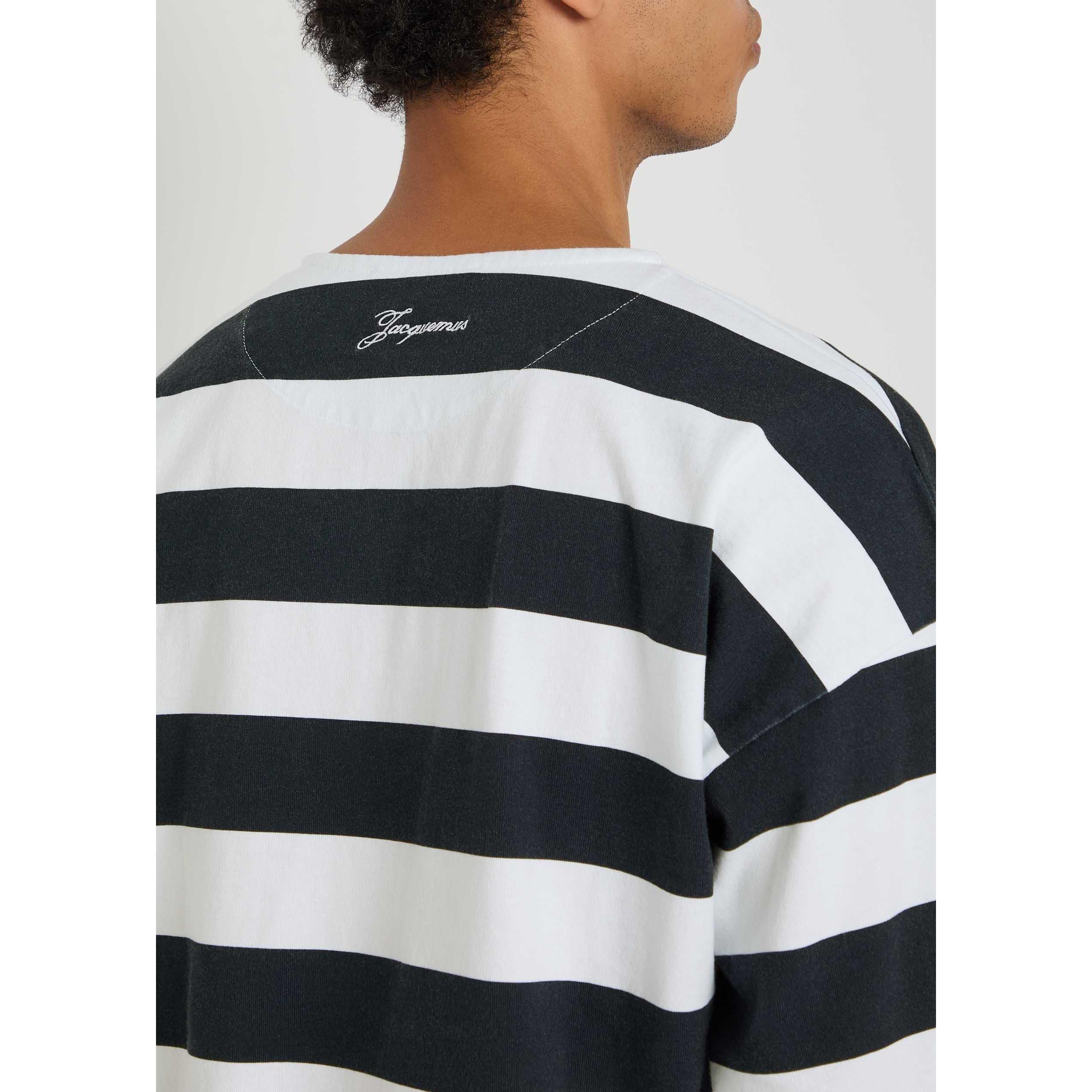 WHITE AND BLUE - Jacquemus - JAC LE TSHIRT MARINIERE SS - 4