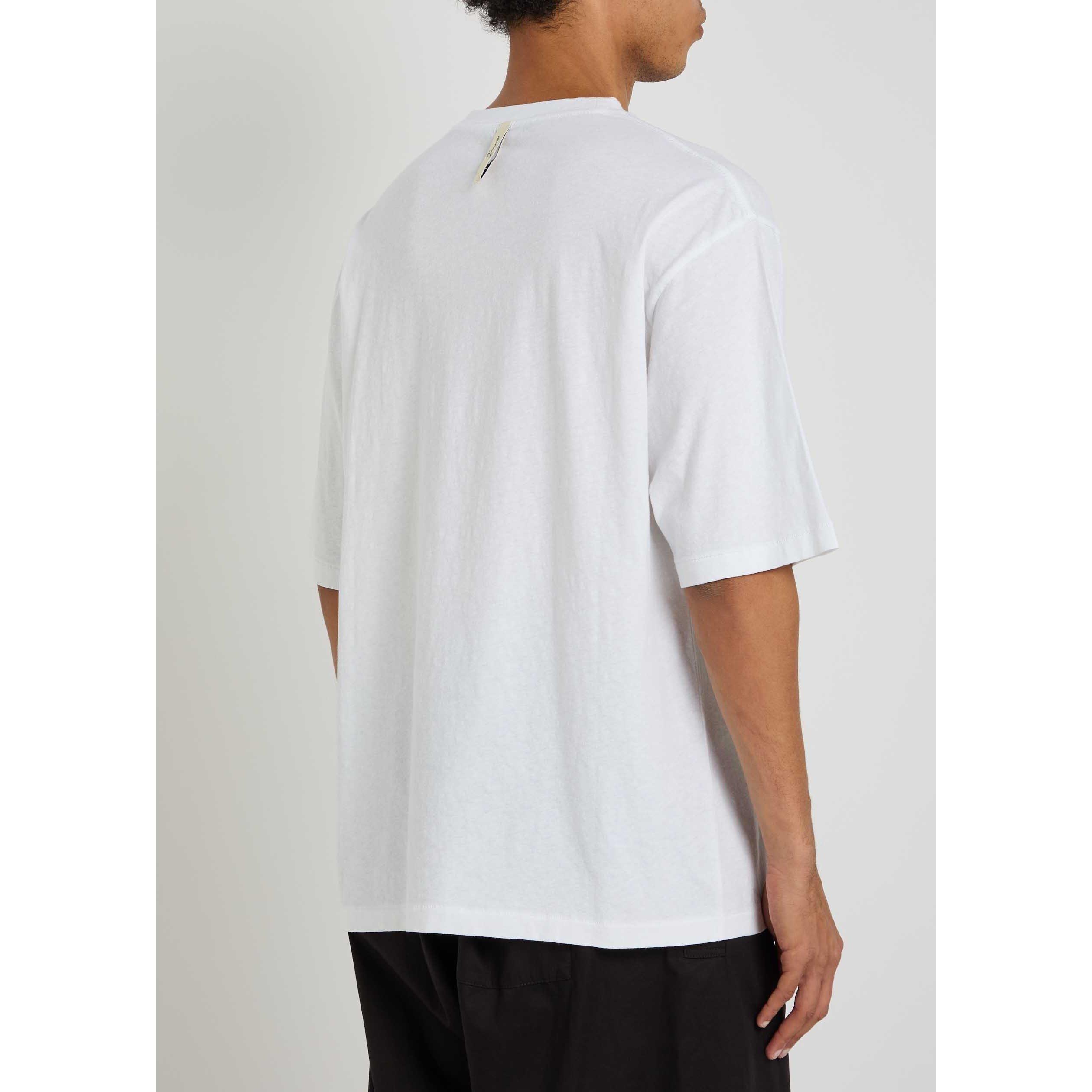 WHITE - Jacquemus - Men's Jac Le Cotton Oversized-Fit T-Shirt - 3