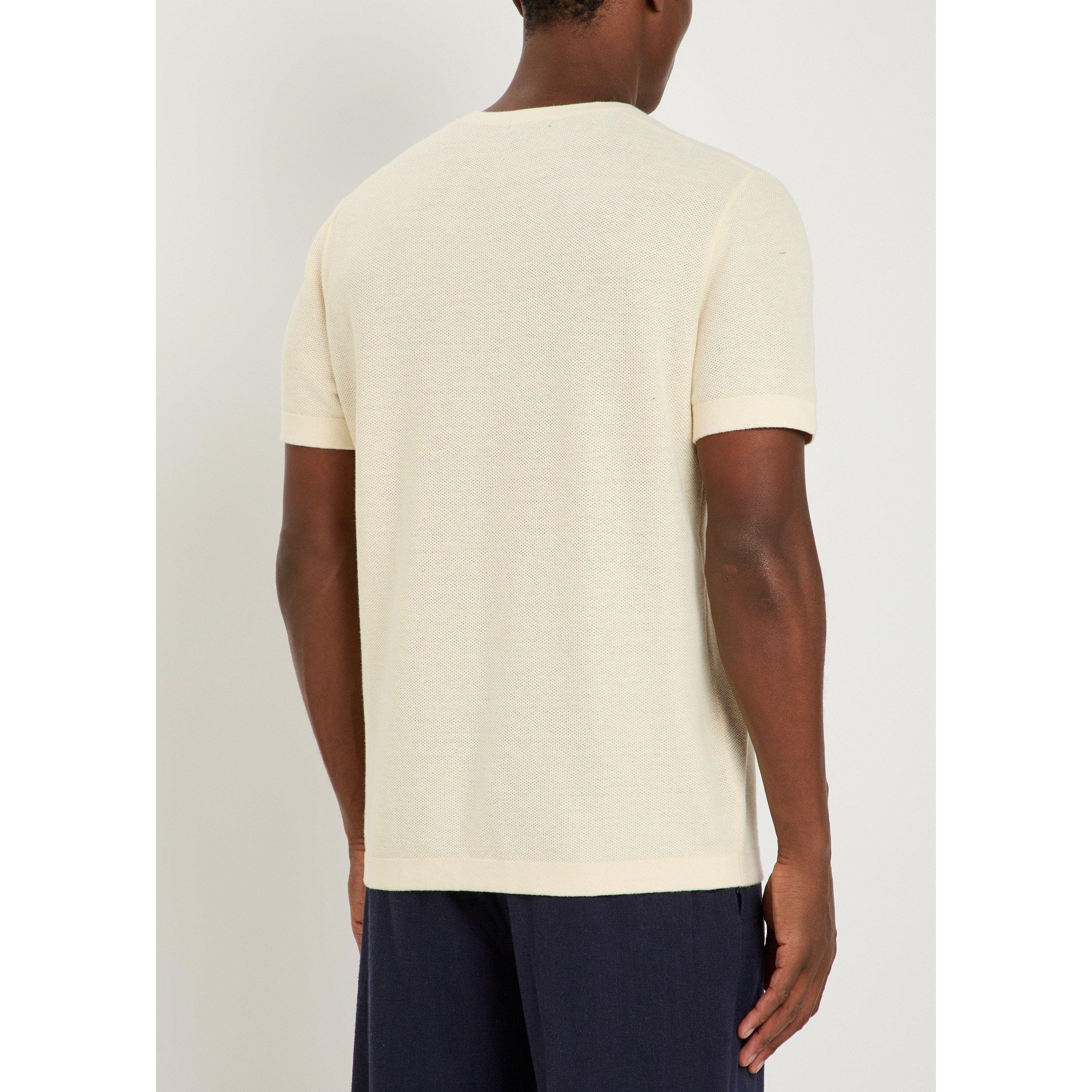 ECRU - Paige - Men's Brimmer Crew-Neck Short-Sleeve Cotton-Linen T-Shirt - 3