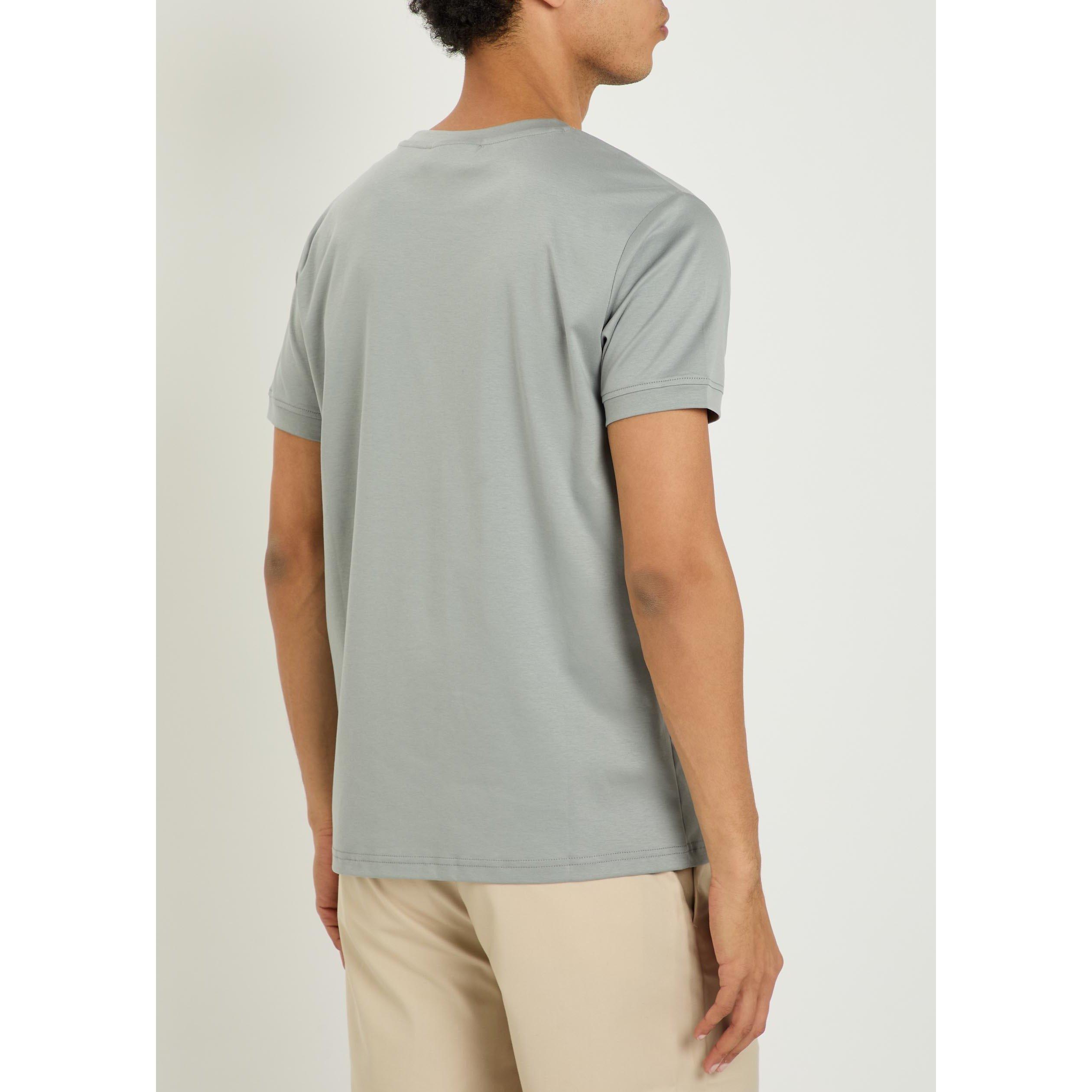 LIGHT BLUE - Raith - Men's Mercerised Cotton Short-Sleeve Relaxed-Fit T-Shirt - 3