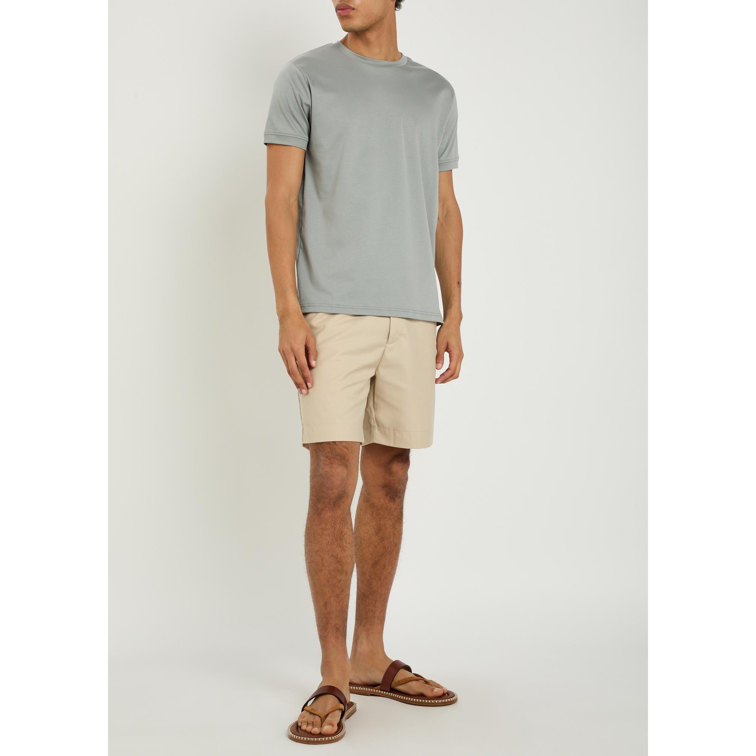 LIGHT BLUE - Raith - Men's Mercerised Cotton Short-Sleeve Relaxed-Fit T-Shirt - 5