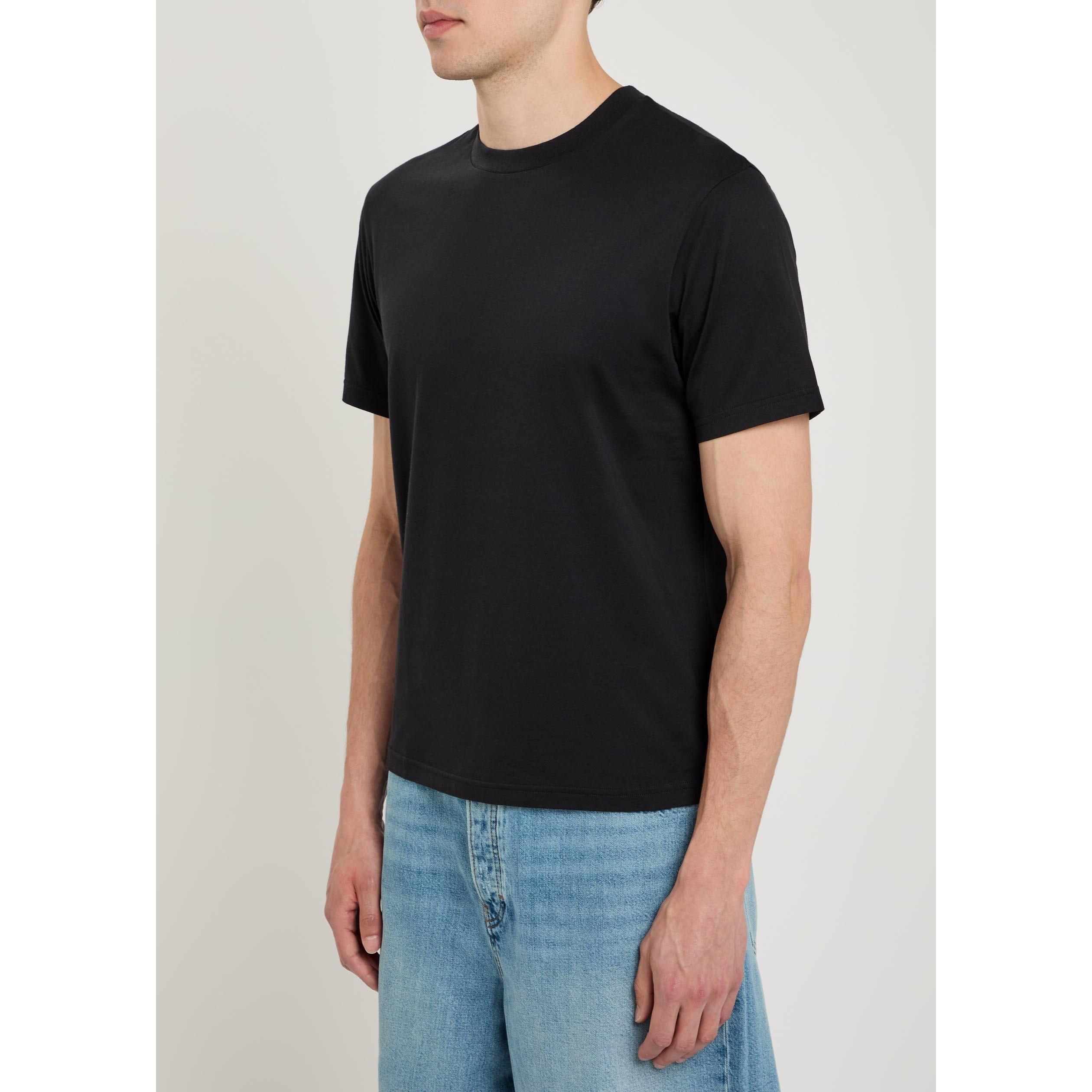 BLACK - Frame - Men's Cotton Short-Sleeve T-Shirt - 2