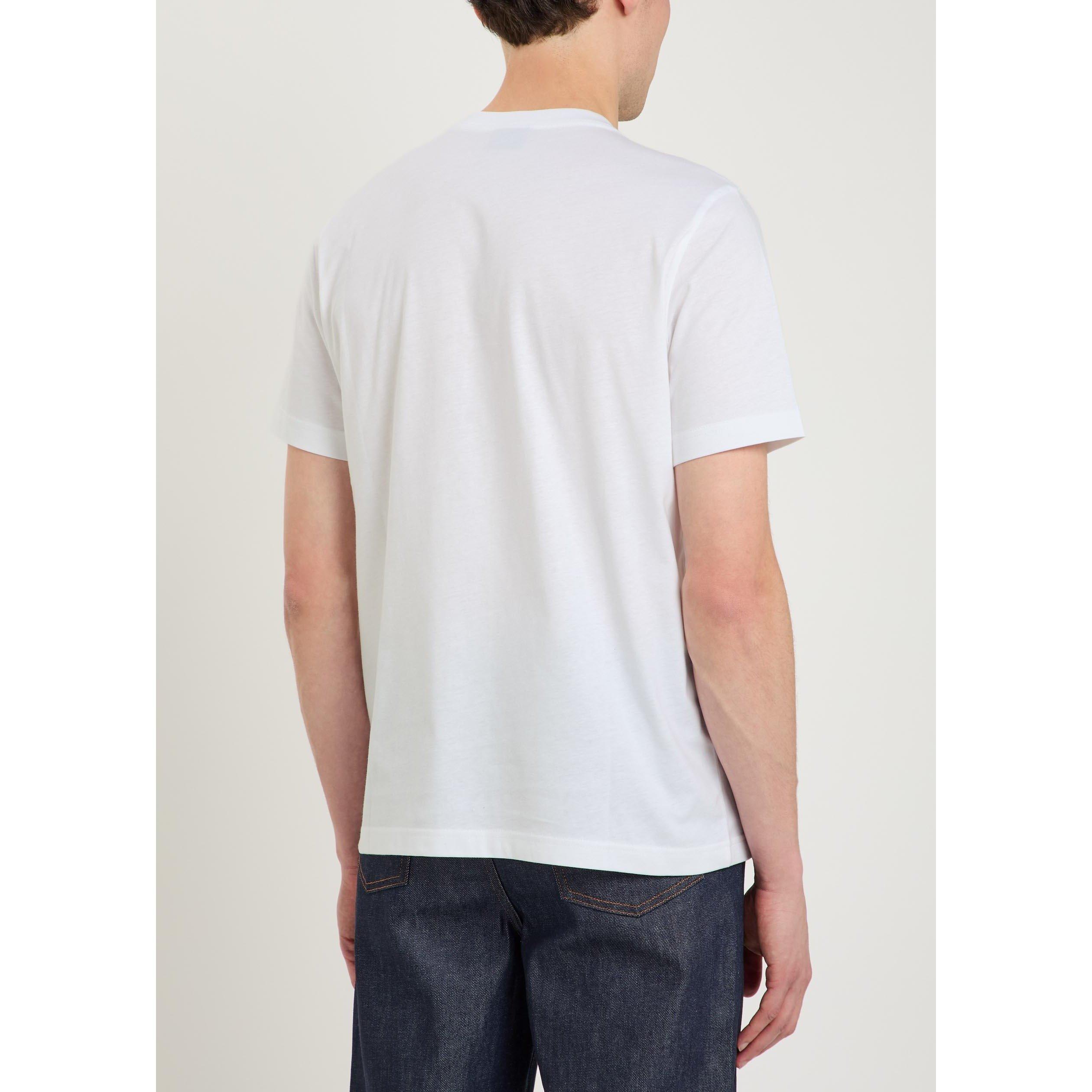 WHITE - PS Paul Smith - PS IN A ROW GRAPHIC TEE SS - 3