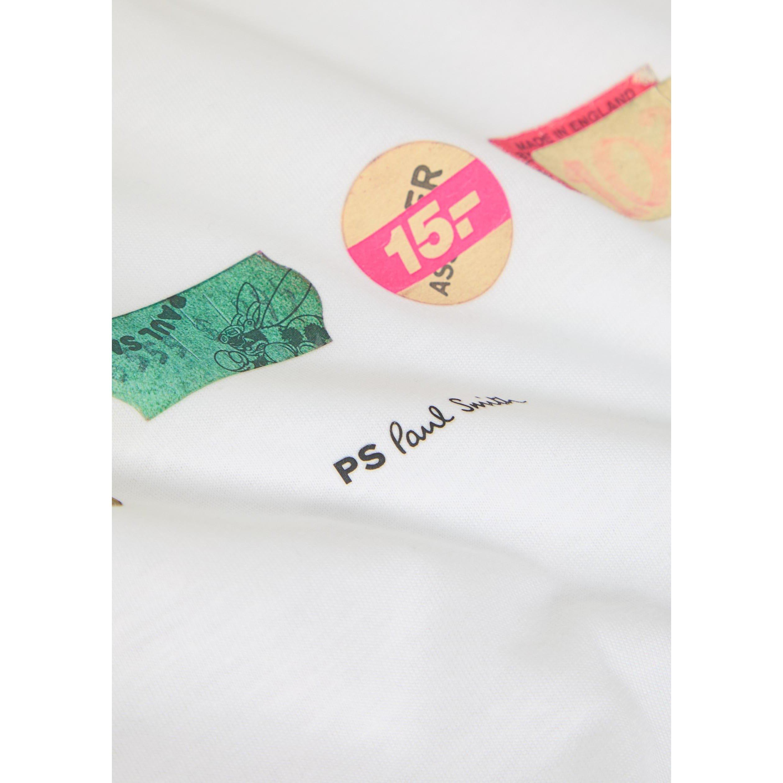 WHITE - PS Paul Smith - PS IN A ROW GRAPHIC TEE SS - 4