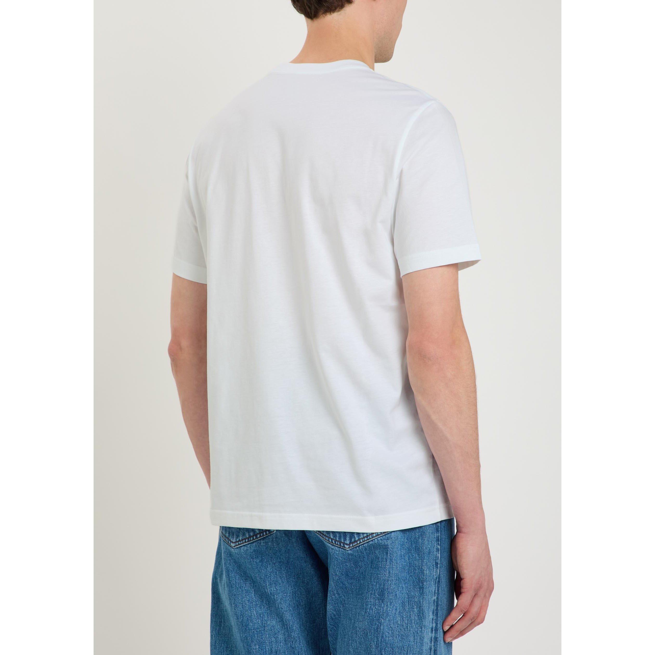 WHITE - PS Paul Smith - Men's Zebra Logo Cotton Short-Sleeve T-Shirt - 3