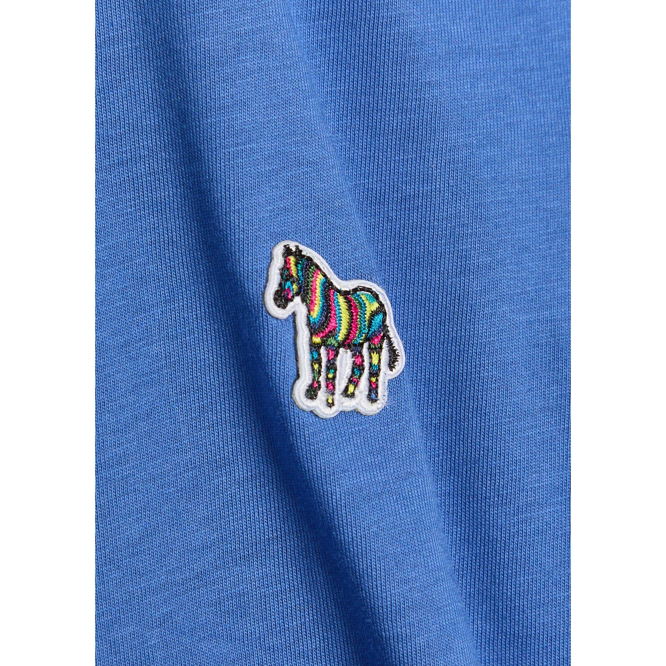 BLUE - PS Paul Smith - Men's Zebra Logo Cotton Short-Sleeve T-Shirt - 4
