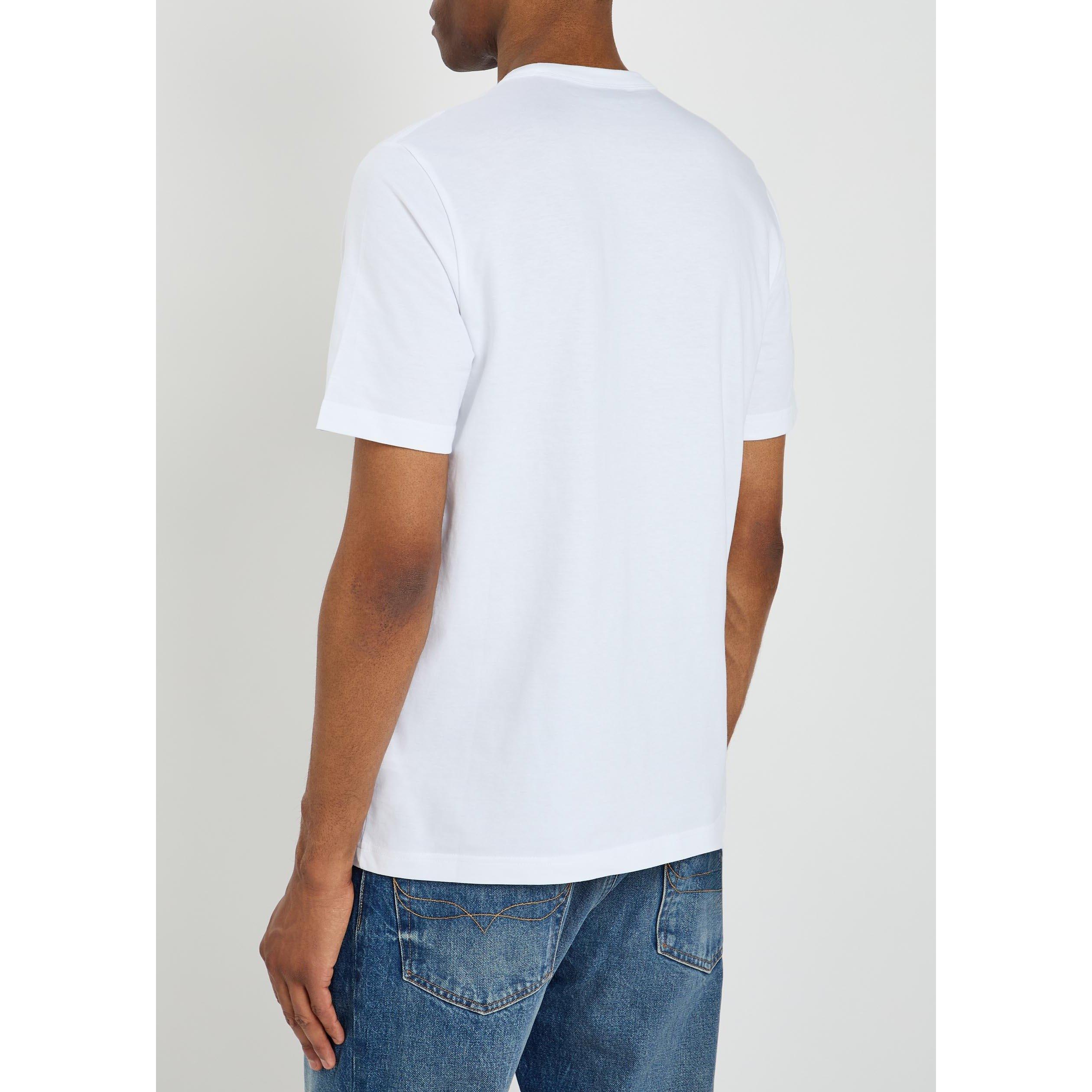 WHITE - PS Paul Smith - Men's Floral Graphic Organic Cotton Short-Sleeve T-Shirt - 3