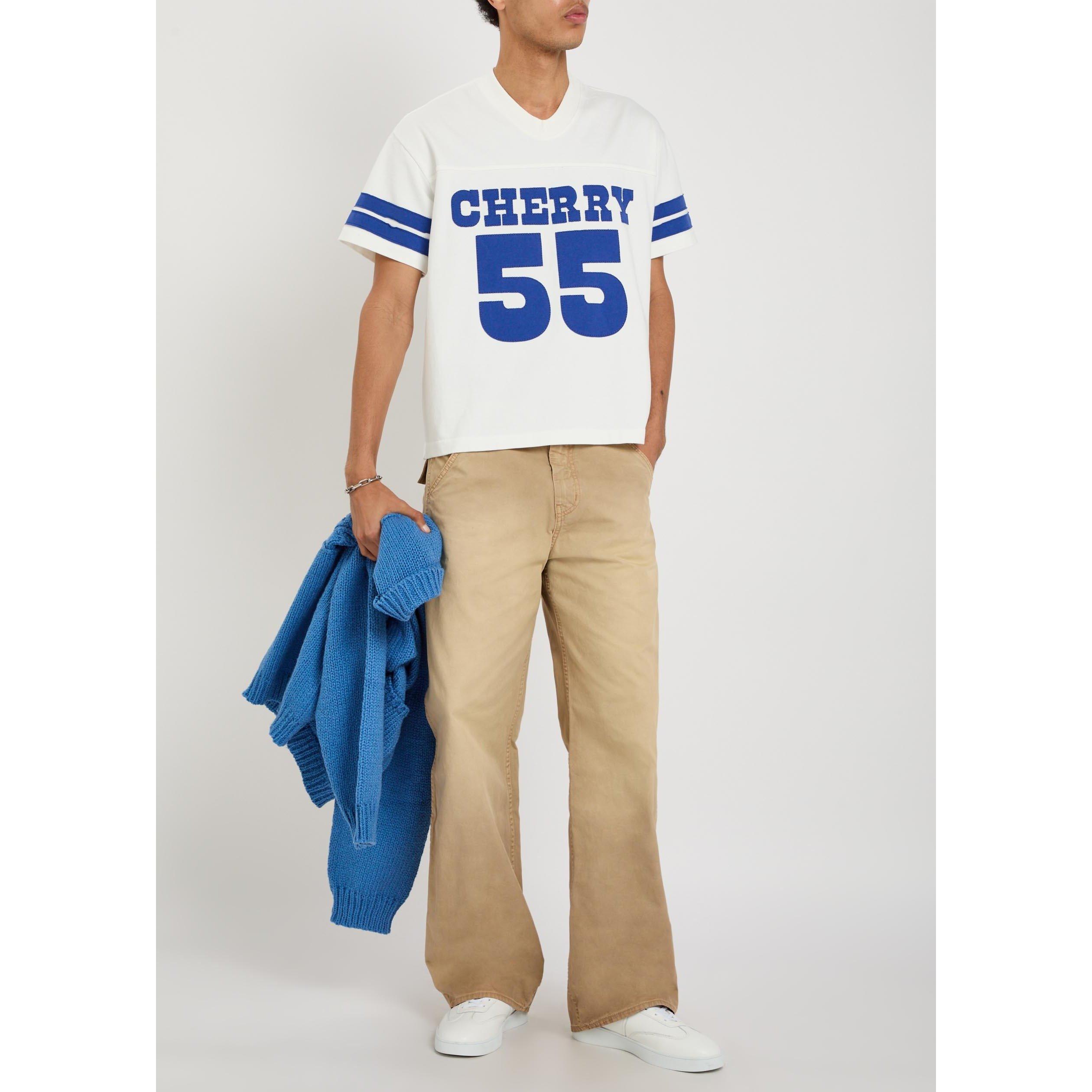 WHITE - Cherry LA - CH APPLIQUE FOOTBALL JERSEY - 5