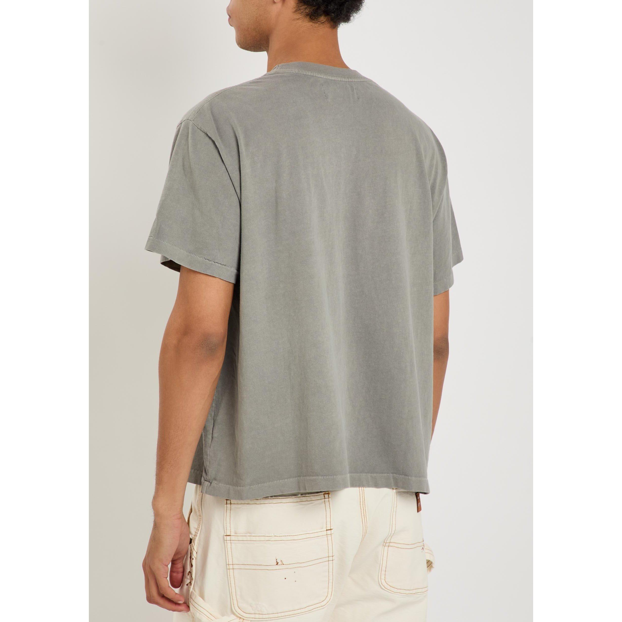GREY - Cherry LA - CH CHEVRON BOXY POCKET TEE - 3