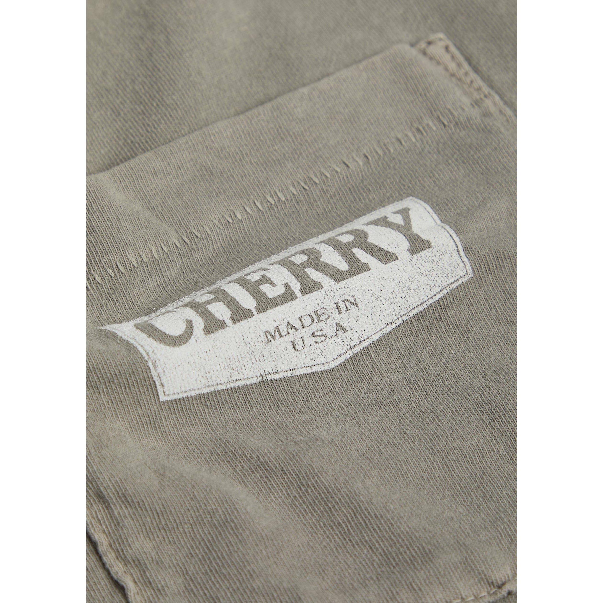GREY - Cherry LA - CH CHEVRON BOXY POCKET TEE - 4