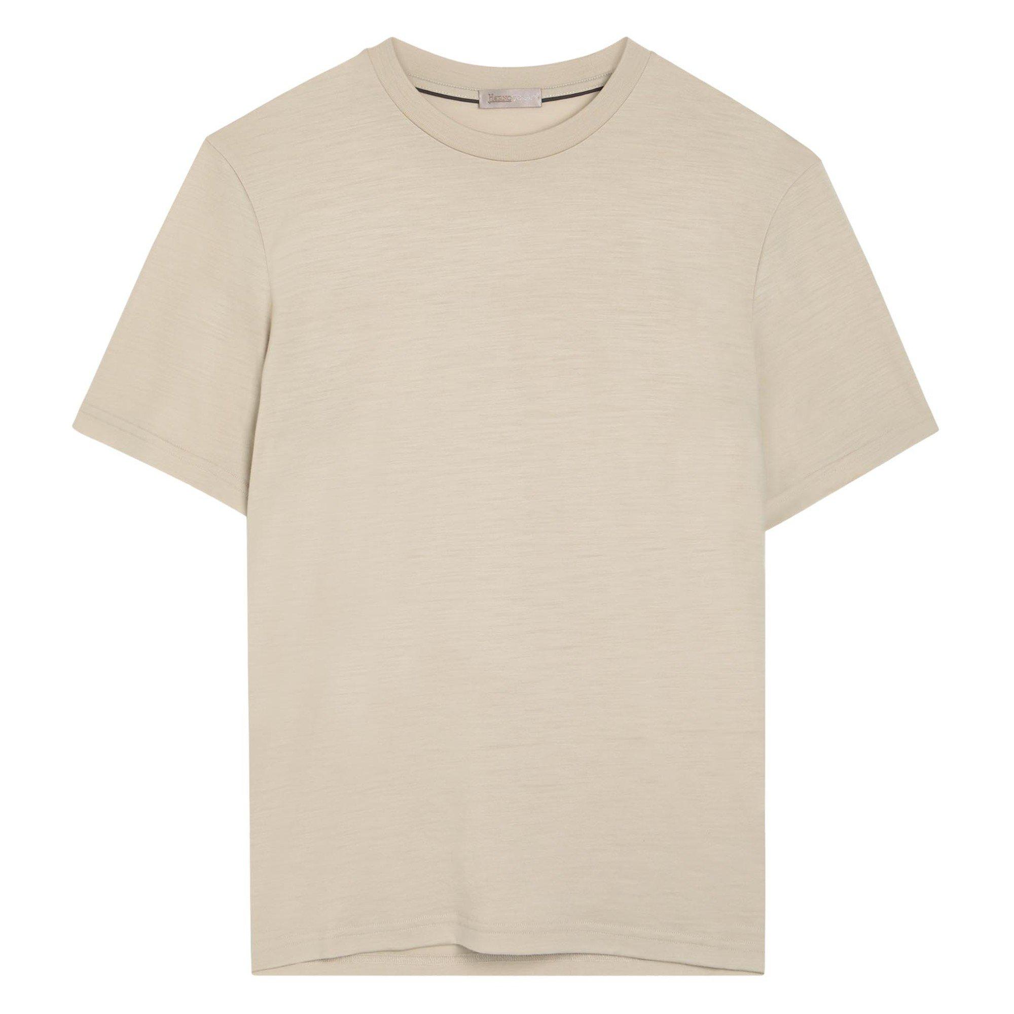 ECRU - Herno - HER SS CREW TSHIRT