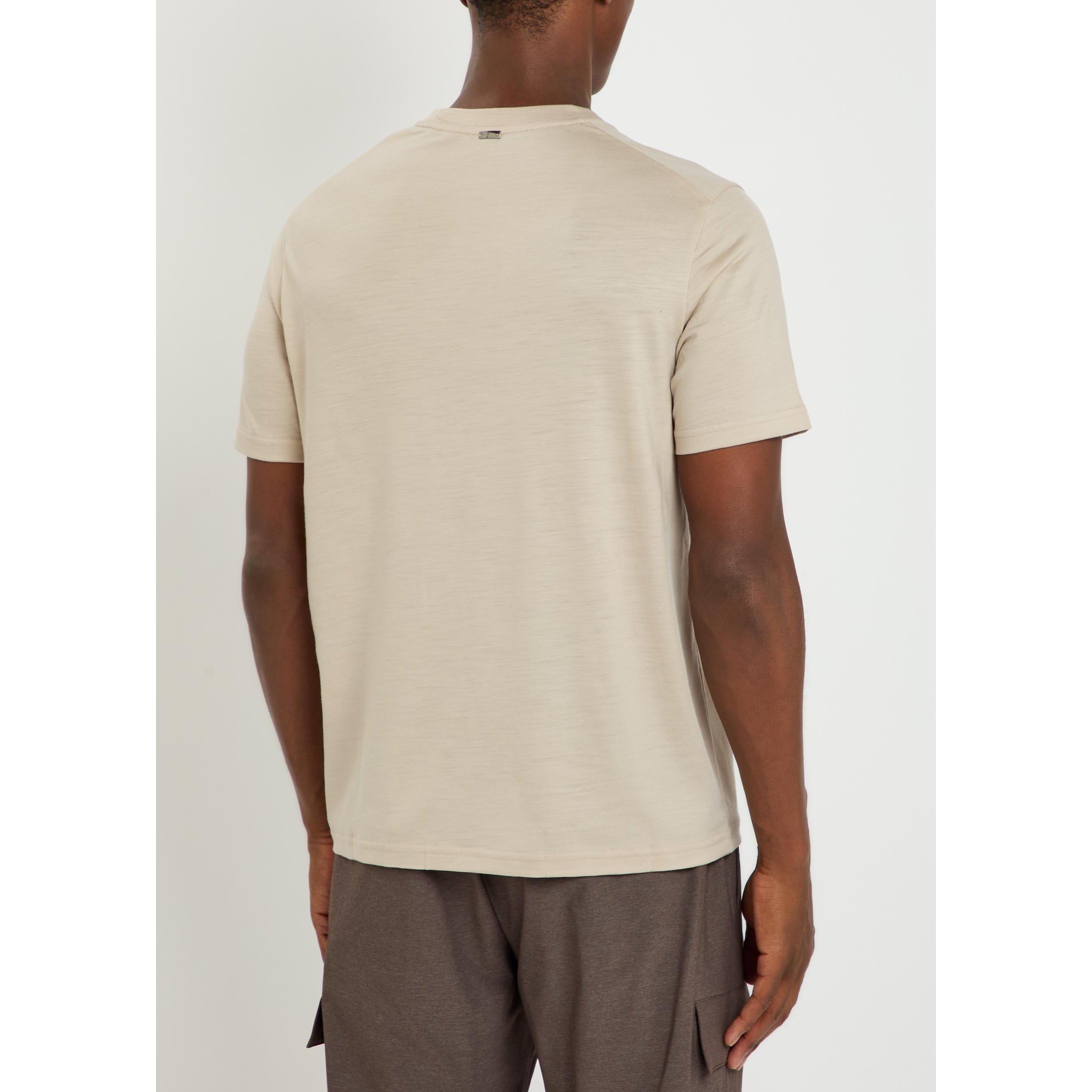ECRU - Herno - Men's Wool Short-Sleeve Crew-Neck T-Shirt - 3