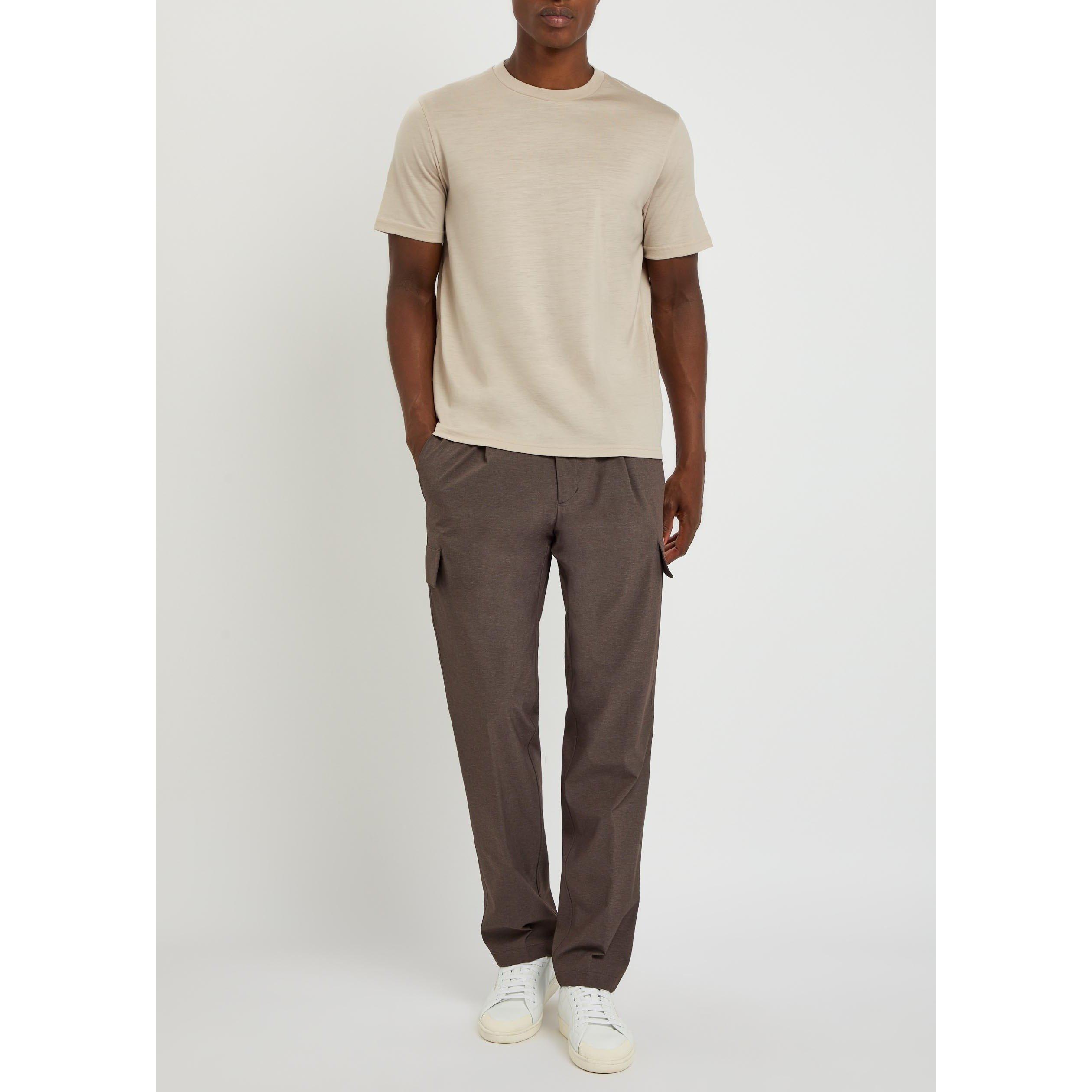 ECRU - Herno - Men's Wool Short-Sleeve Crew-Neck T-Shirt - 5