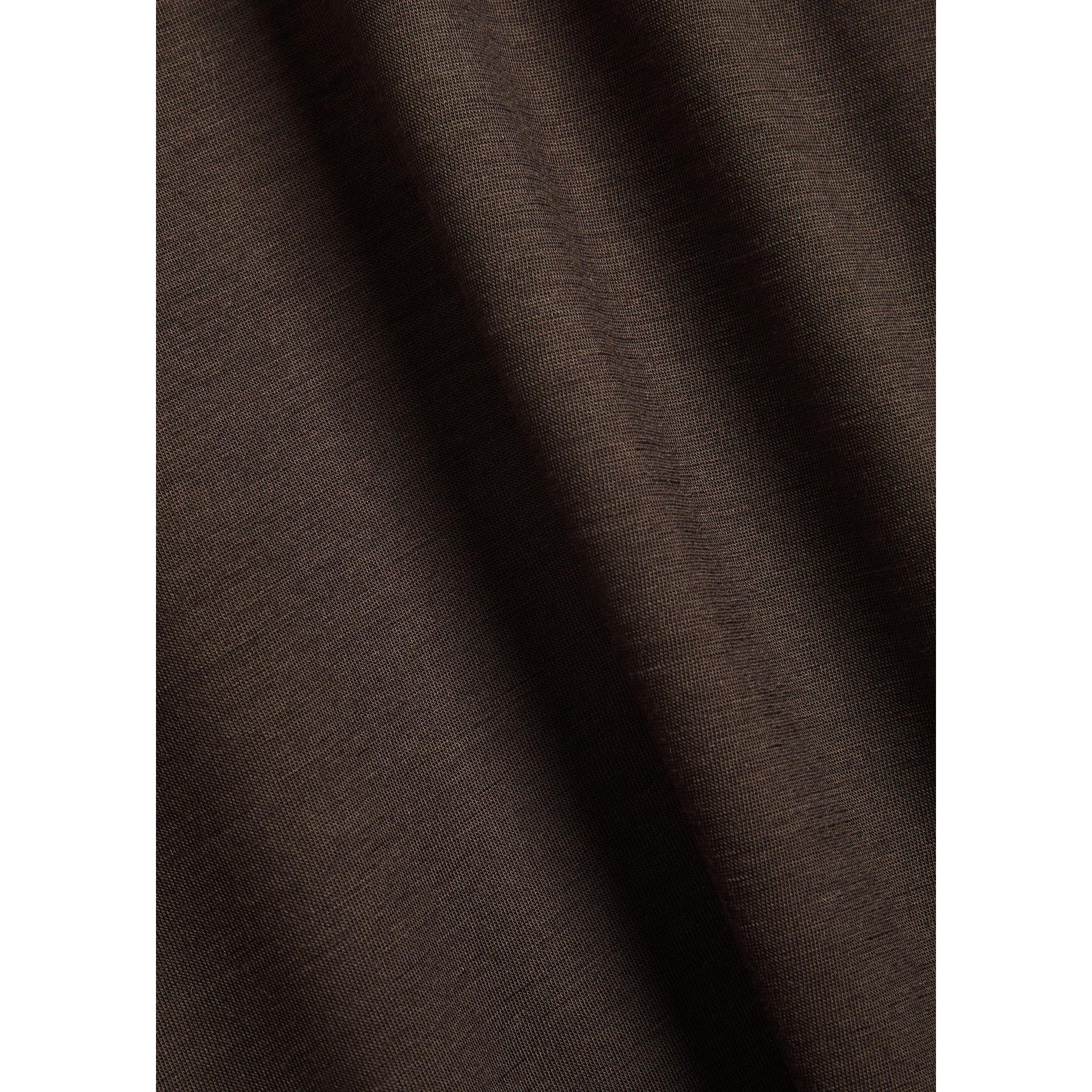 DARK BROWN - Herno - Men's Wool Short-Sleeve T-Shirt - 4