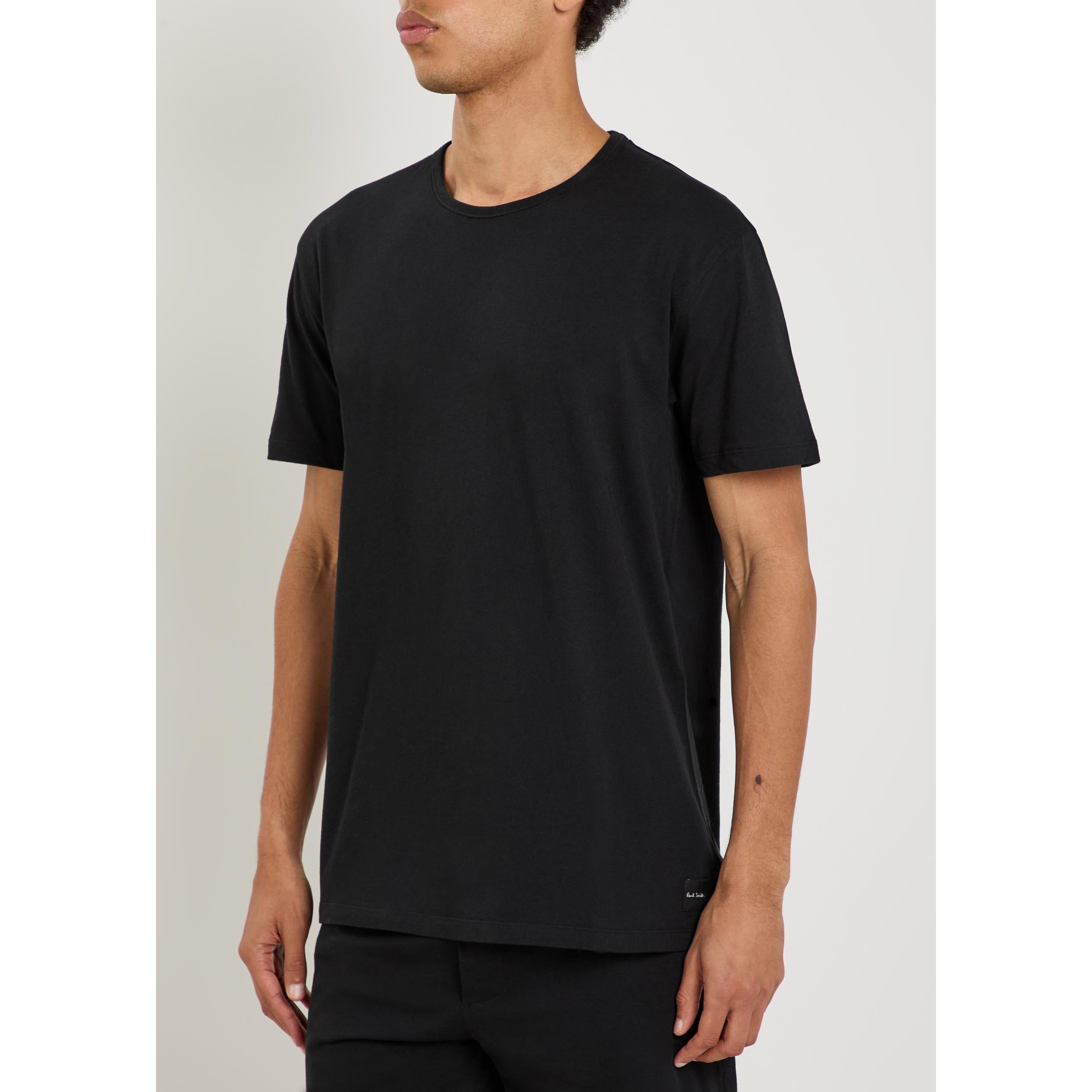 BLACK - Paul Smith - PAUL SMITH CREW NECK T SHIRT - 2