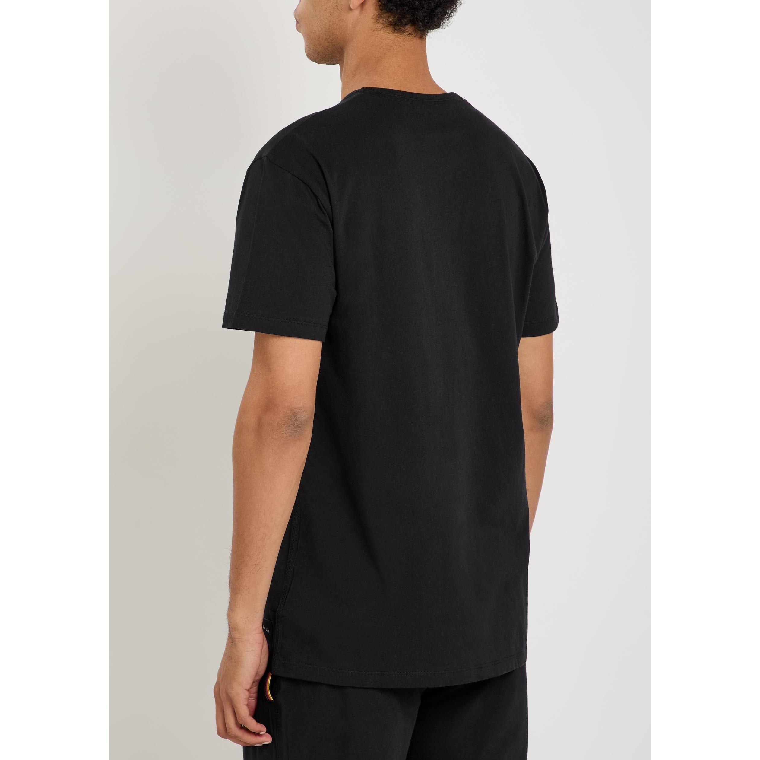 BLACK - Paul Smith - PAUL SMITH CREW NECK T SHIRT - 3