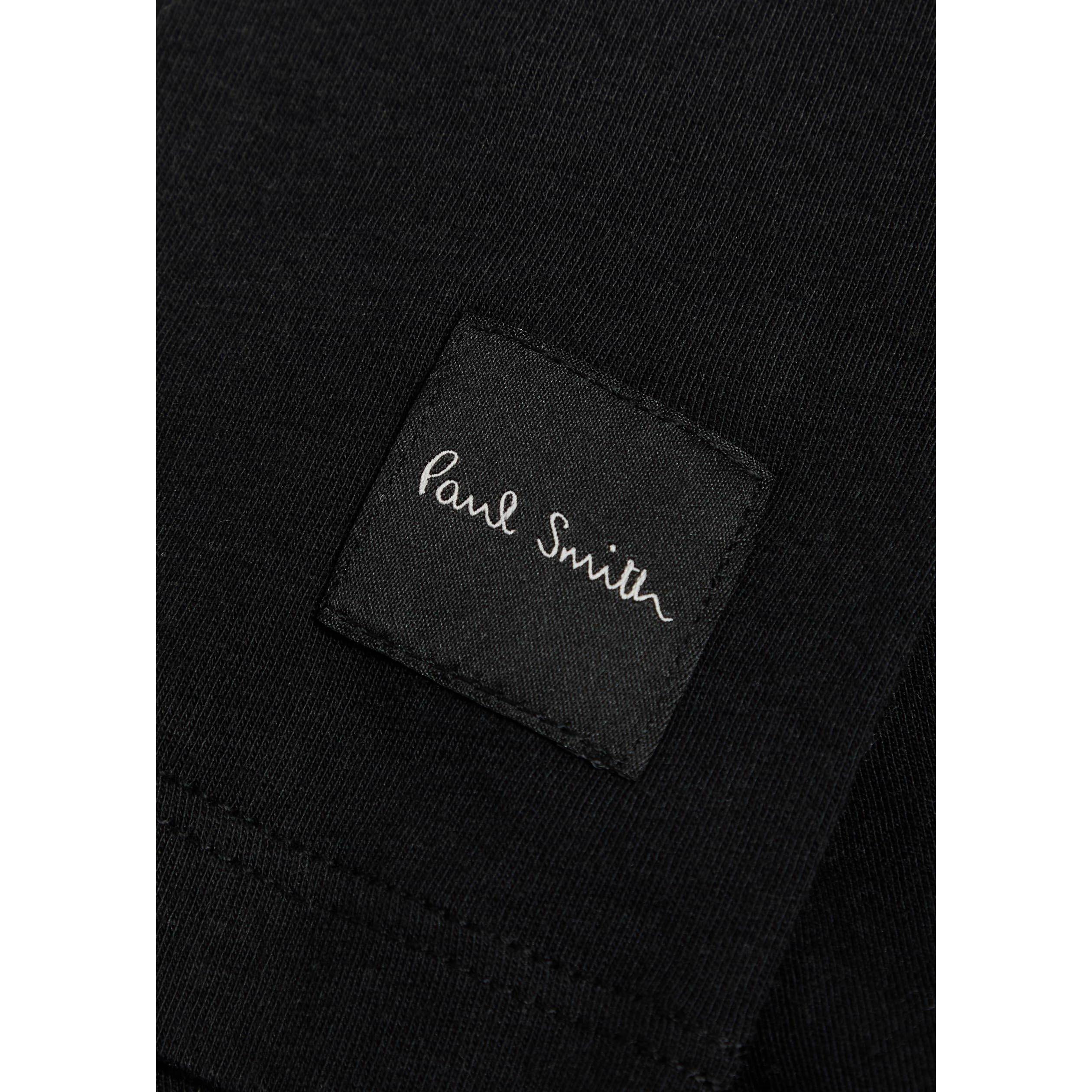 BLACK - Paul Smith - PAUL SMITH CREW NECK T SHIRT - 4