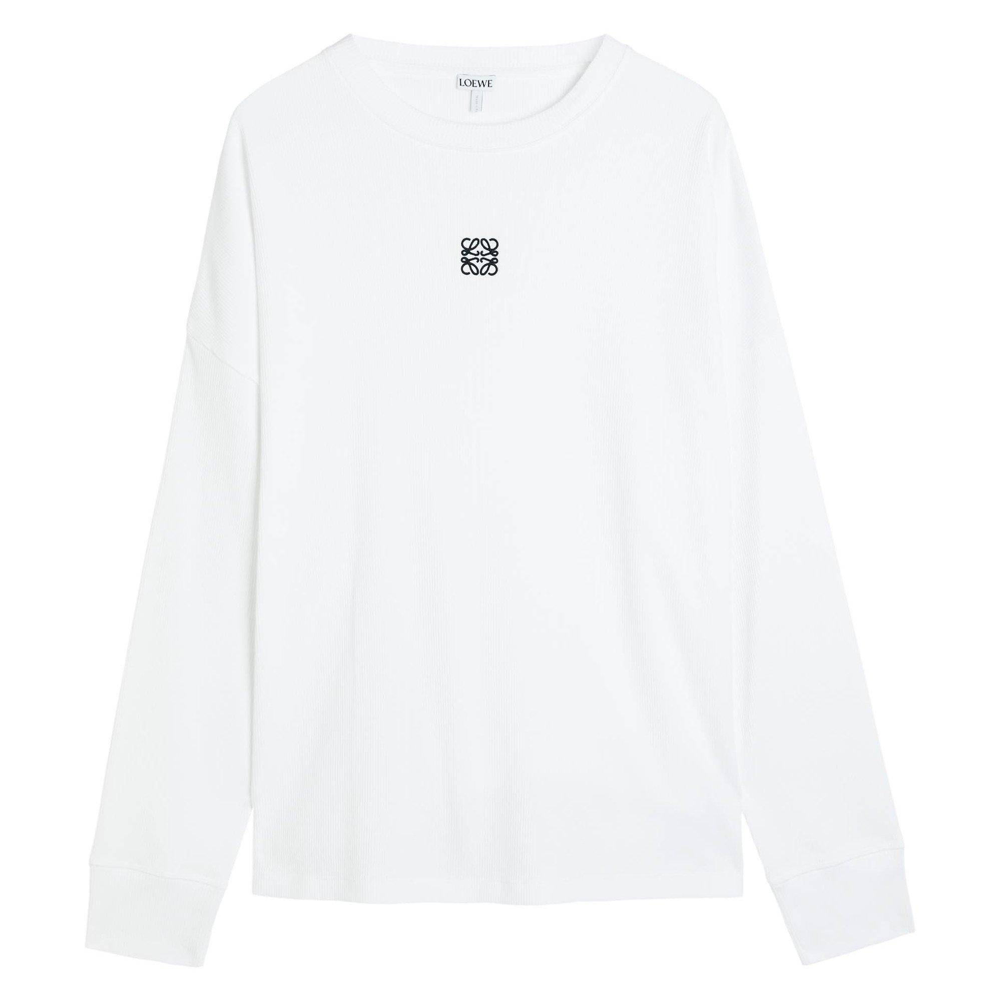 WHITE - Loewe - LOEWE CENTRE LOGO LS TEE