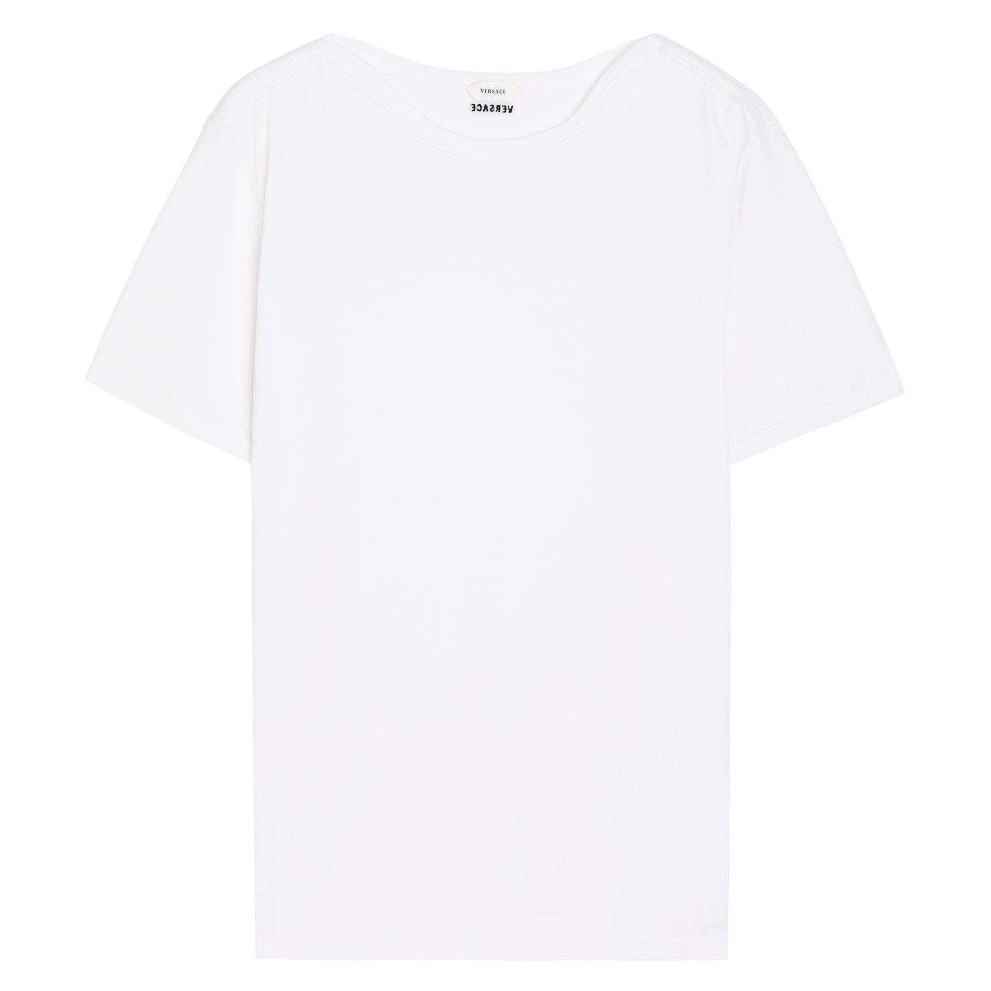 WHITE - Versace - VERSACE T-SHIRT JERSEY BIO