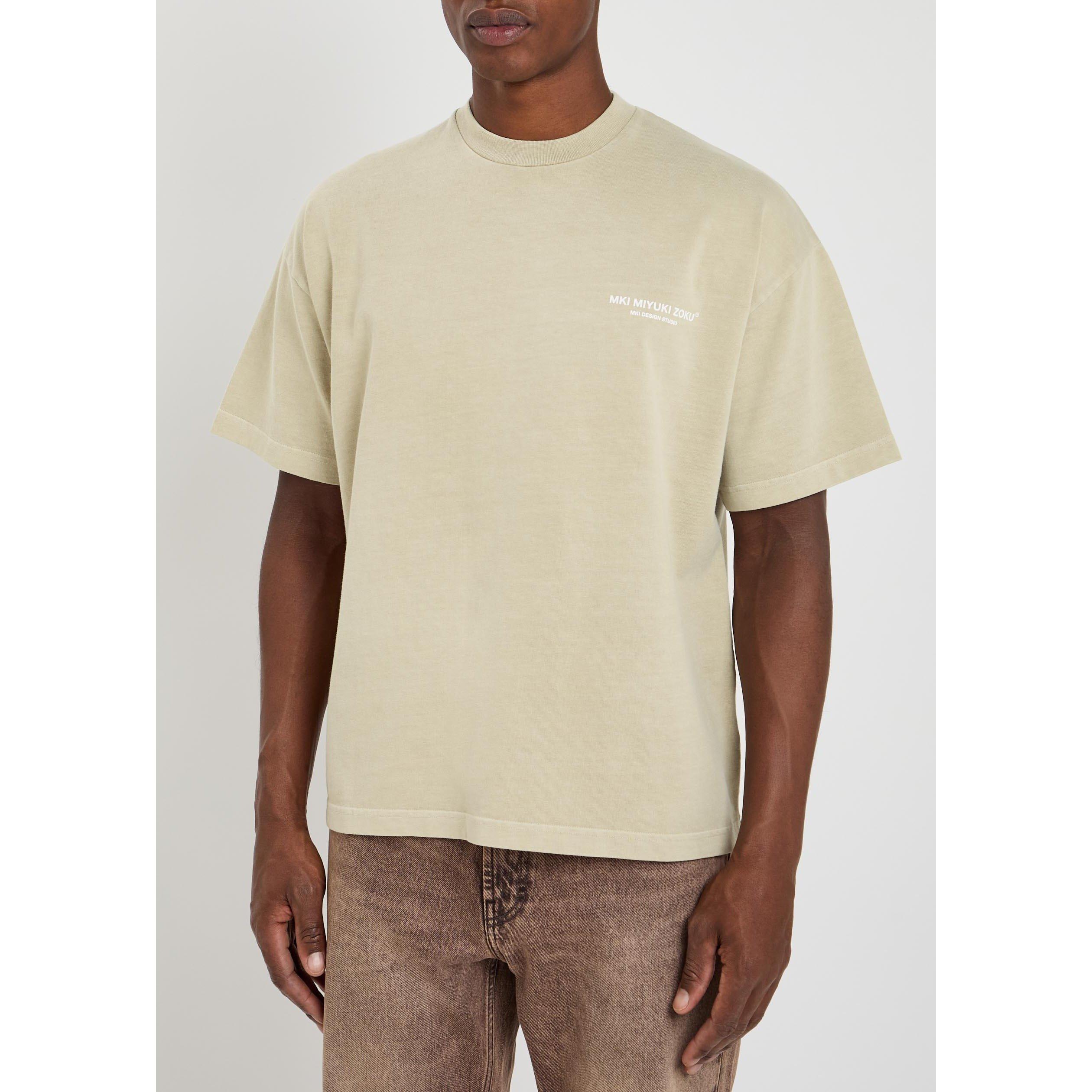 DARK GREY - MKI MIYUKI ZOKU - Men's Design Studio Cotton Crew-Neck T-Shirt - 2
