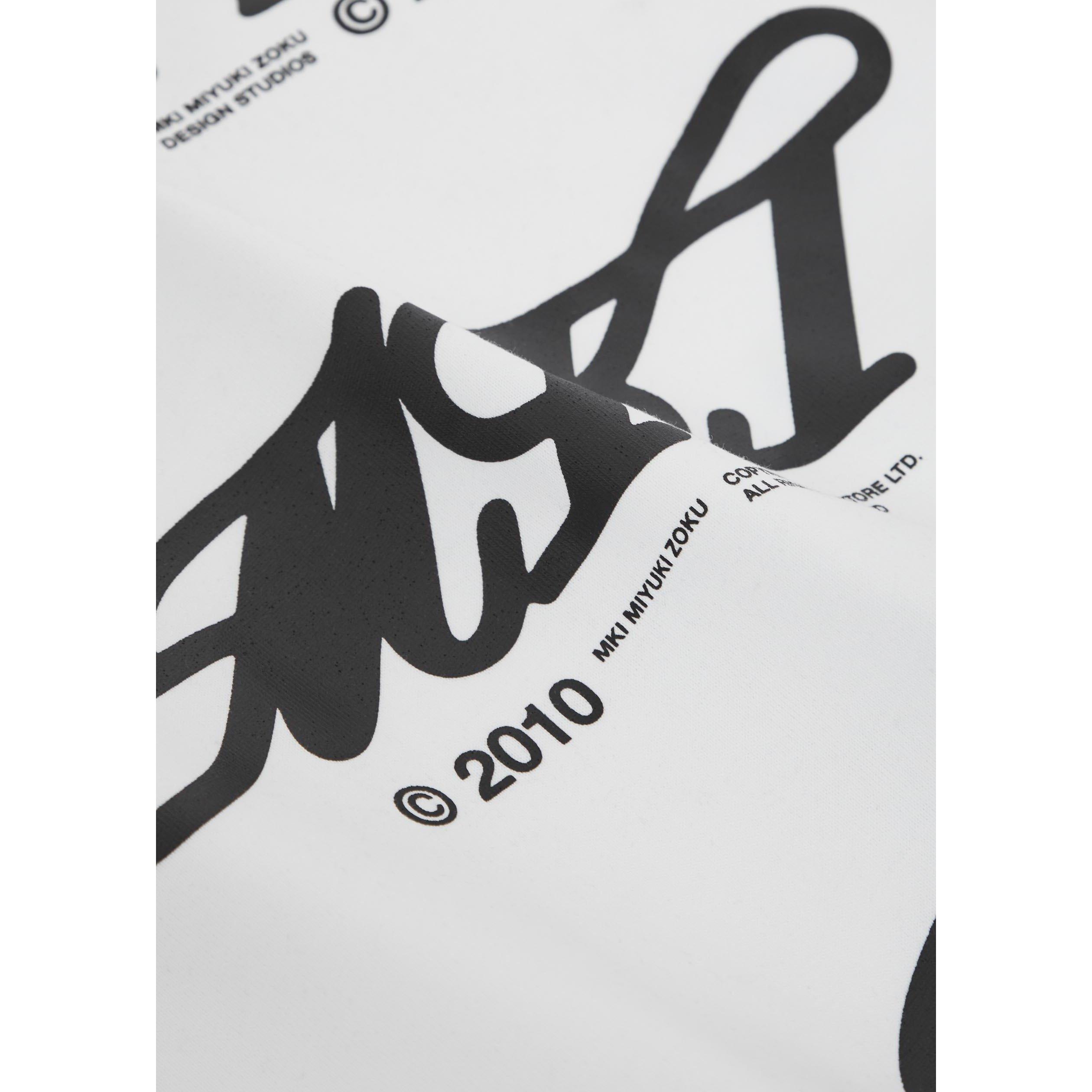 WHITE - MKI MIYUKI ZOKU - Men's Stack Cotton Oversized-Fit T-Shirt - 4