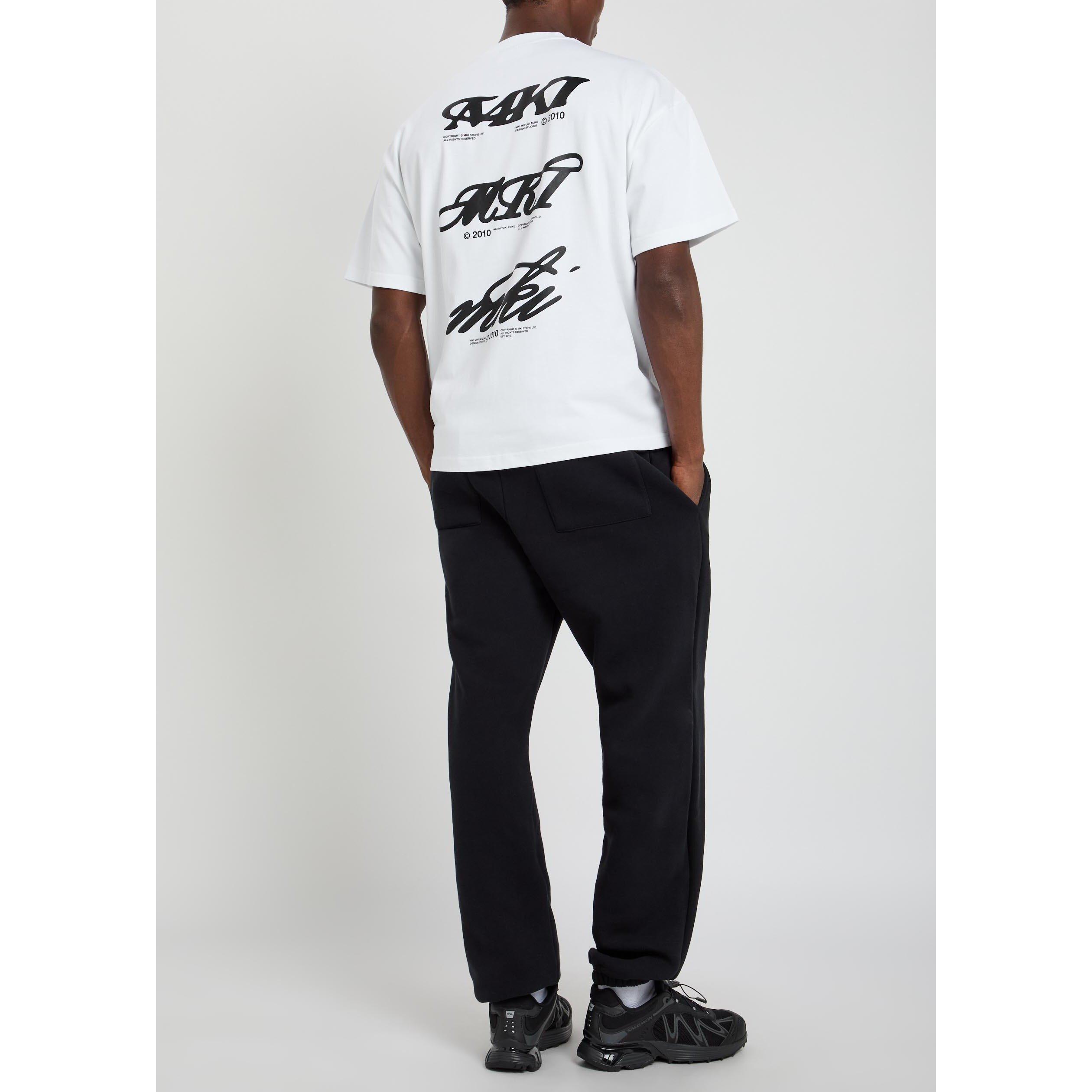 WHITE - MKI MIYUKI ZOKU - Men's Stack Cotton Oversized-Fit T-Shirt - 5