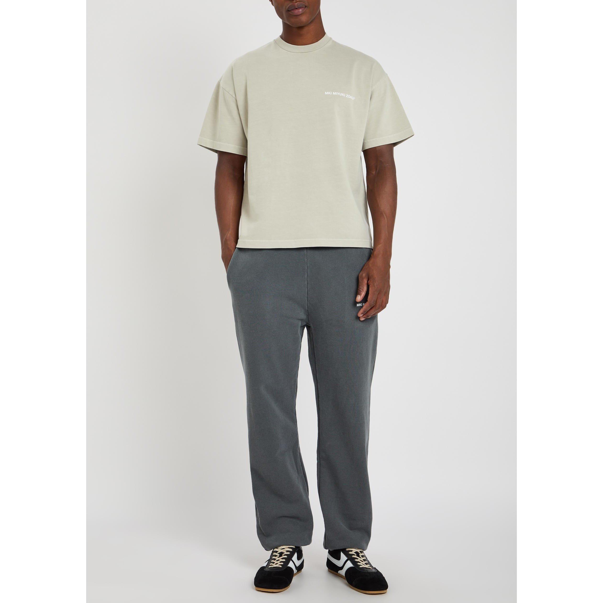 DARK GREY - MKI MIYUKI ZOKU - Men's Uniform Cotton Oversized-Fit T-Shirt - 5