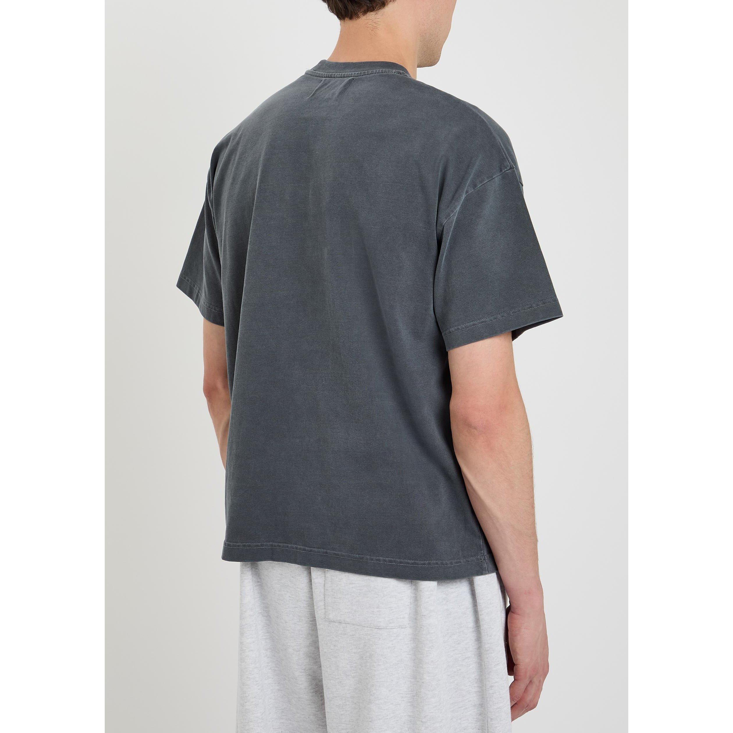 DARK GREY - MKI MIYUKI ZOKU - Men's Uniform Cotton Relaxed-Fit T-Shirt - 3