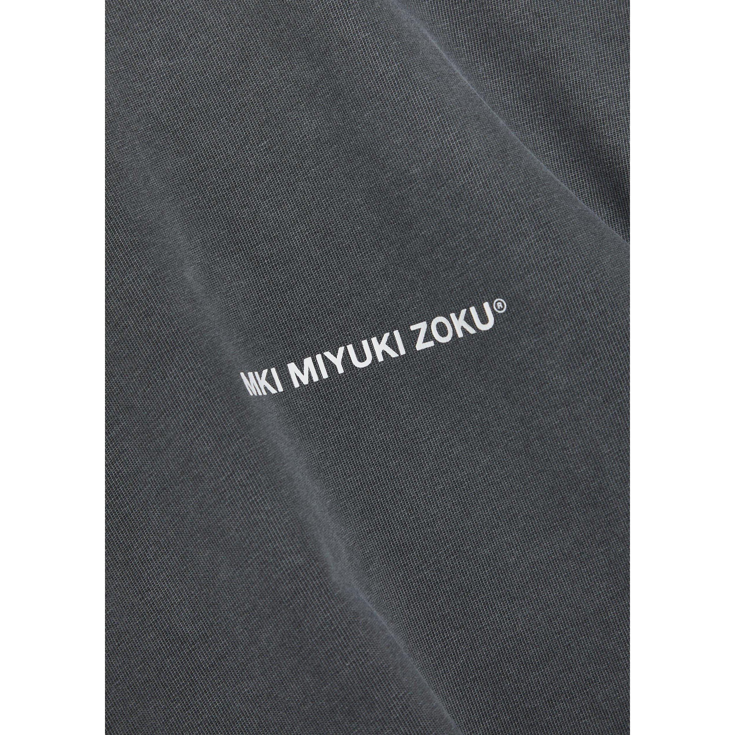 DARK GREY - MKI MIYUKI ZOKU - Men's Uniform Cotton Relaxed-Fit T-Shirt - 4
