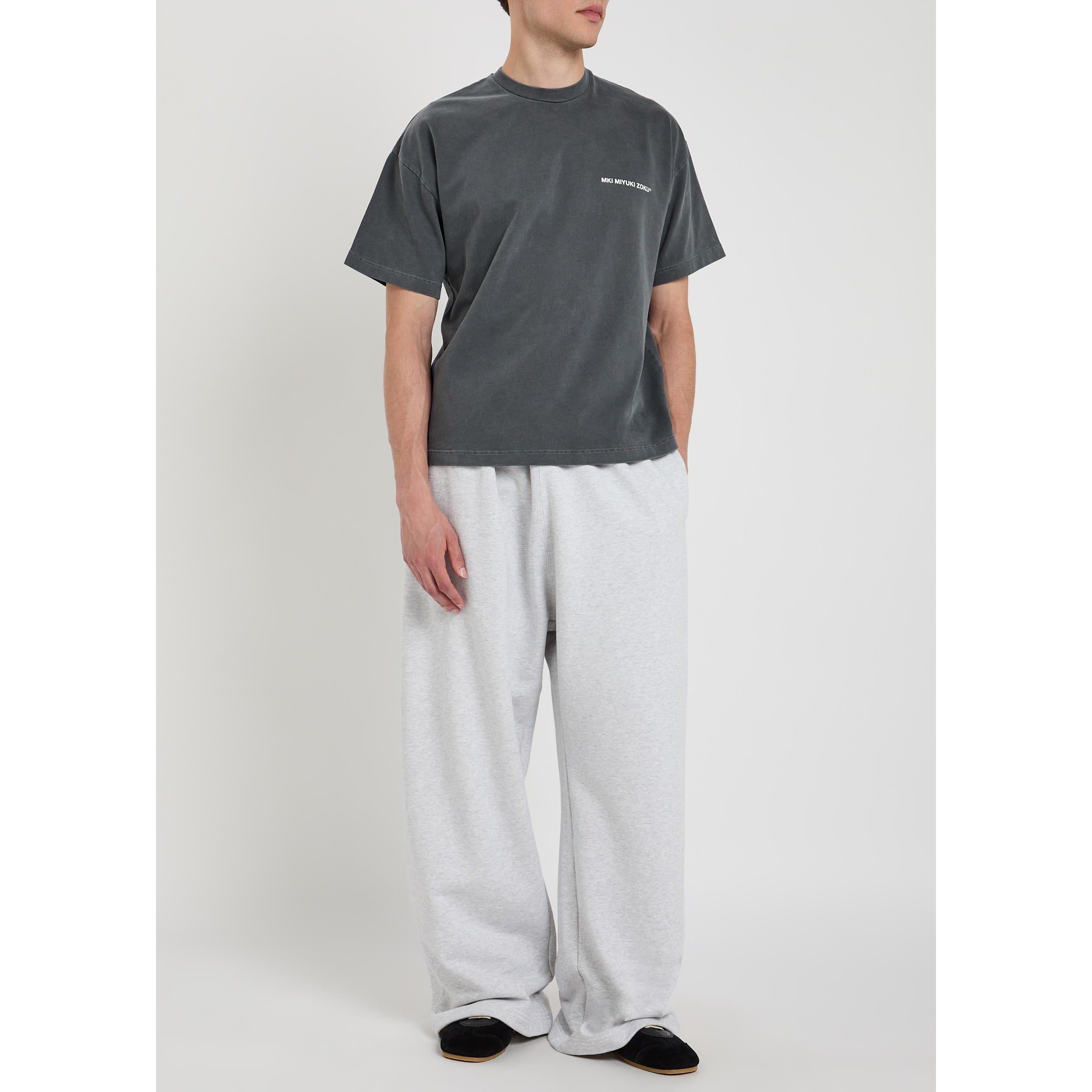 DARK GREY - MKI MIYUKI ZOKU - Men's Uniform Cotton Relaxed-Fit T-Shirt - 5