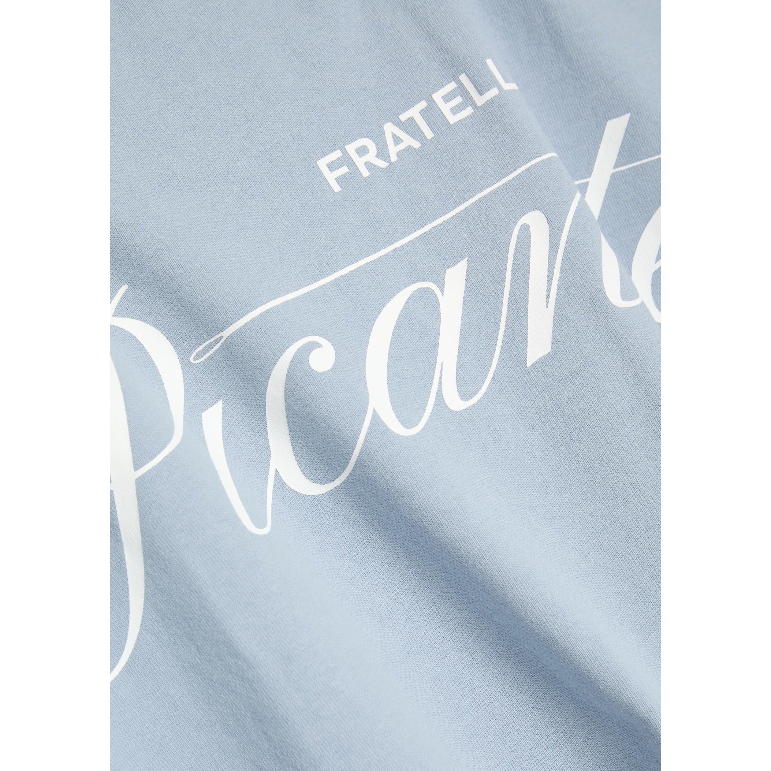 BLUE - PICANTE - Men's Tailor Cotton Oversized-Fit T-Shirt - 4