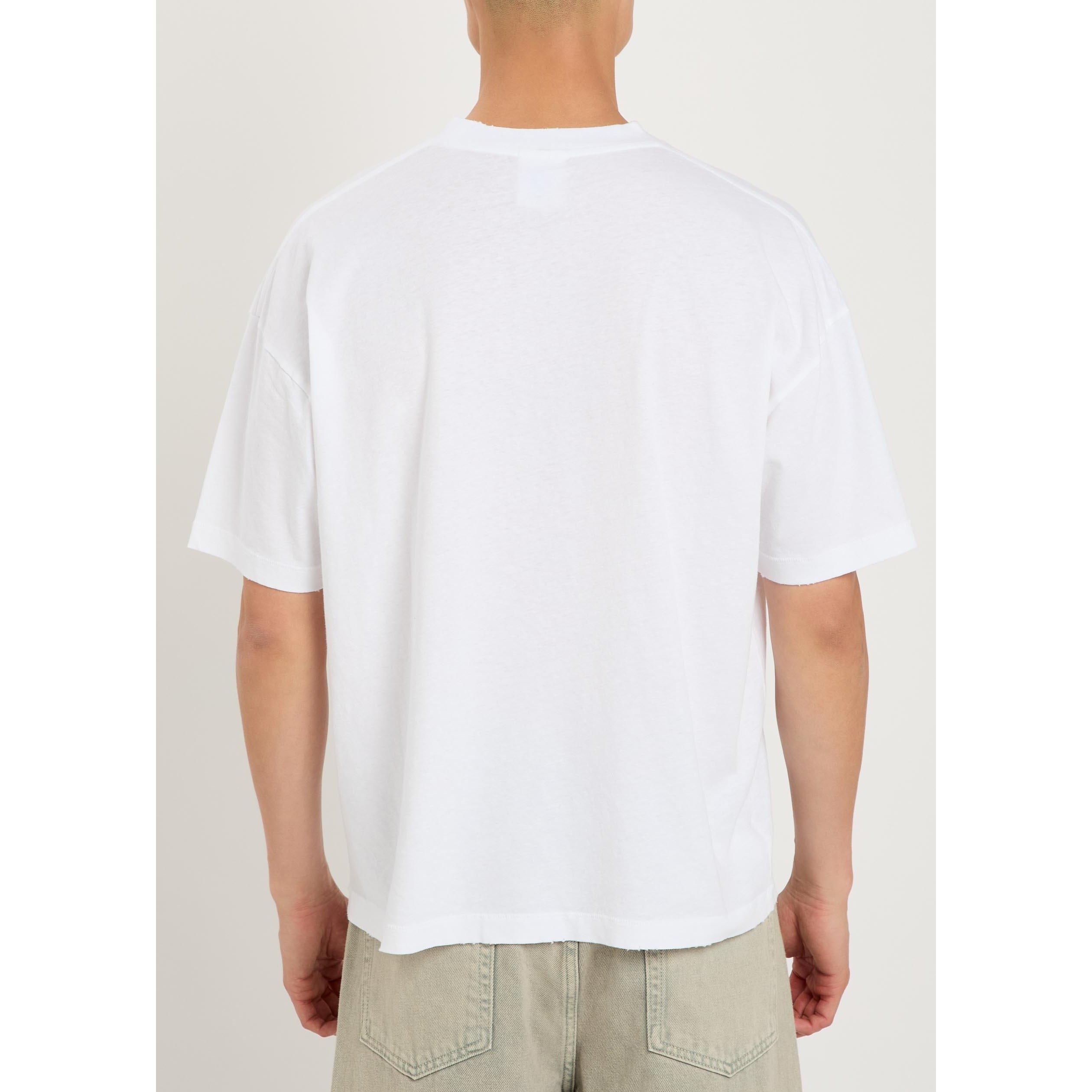 WHITE AND OTHER - PICANTE - Men's Peace Cotton T-Shirt - 3