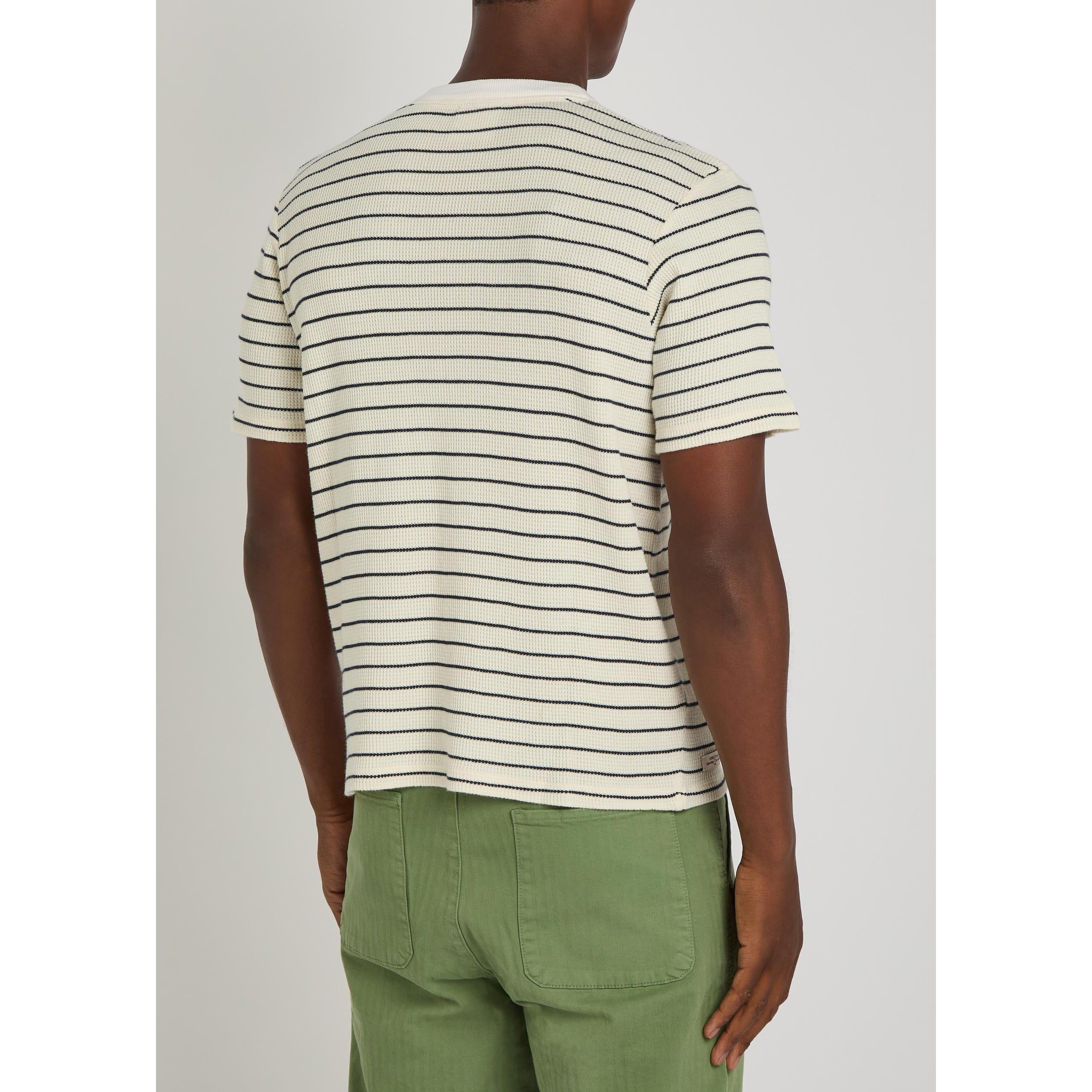 WHITE AND OTHER - Percival - Men's Waffle Short-Sleeve Cotton T-Shirt - 3