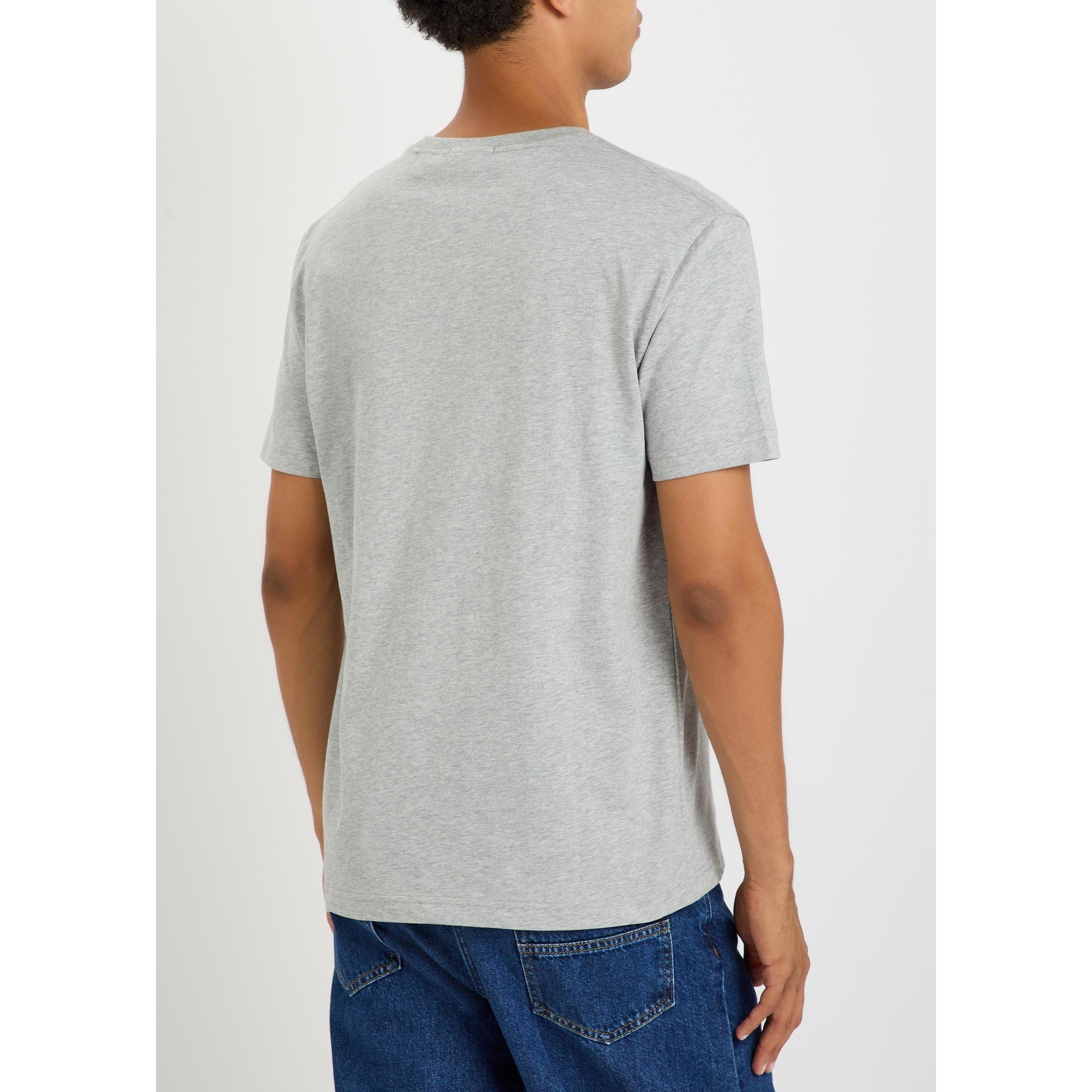 GREY - Gant - Men's Shield Logo Cotton T-Shirt - 3