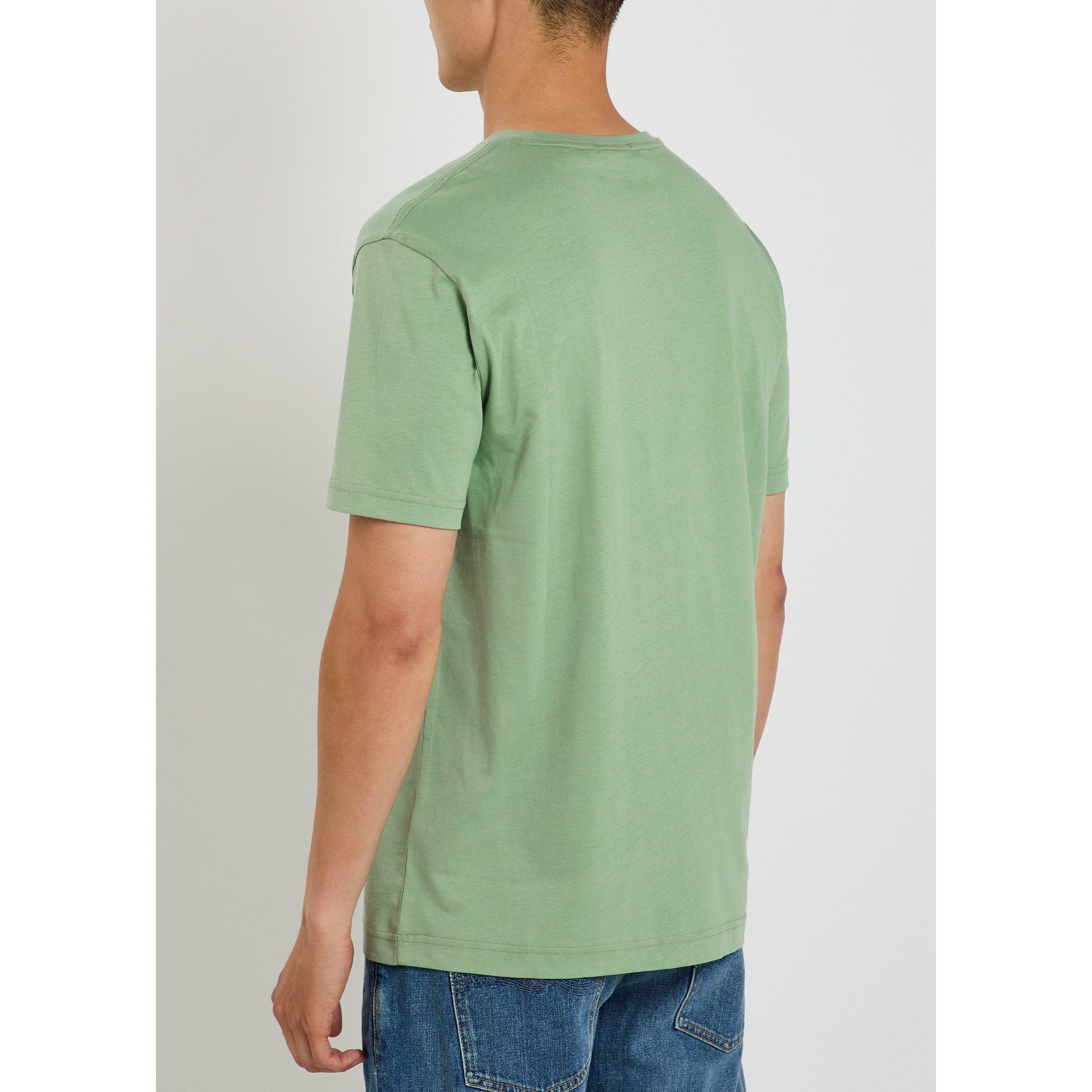 LIGHT GREEN - Gant - Men's Shield Logo Cotton Short-Sleeve T-Shirt - 3