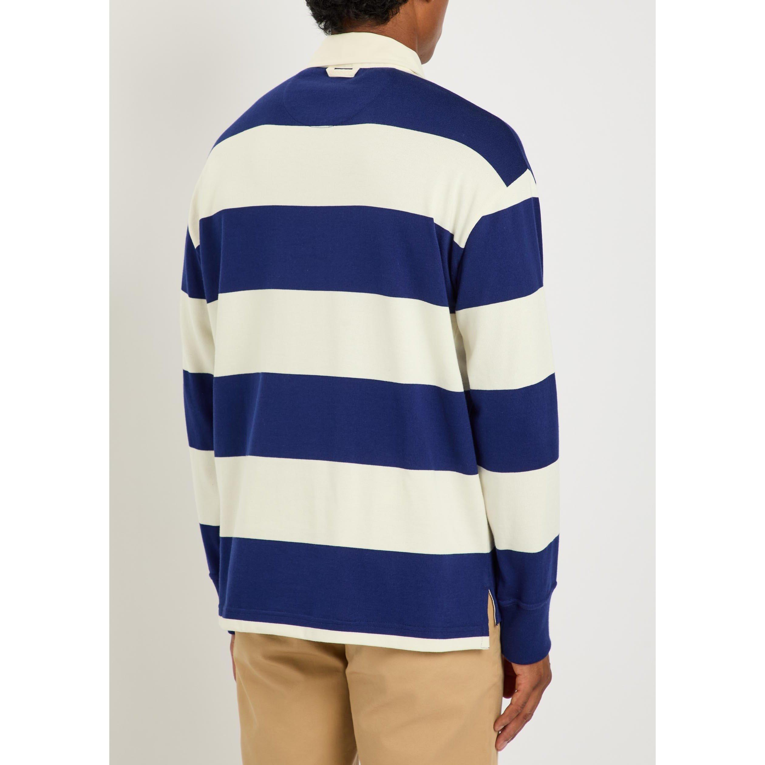 BLUE AND OTHER - Gant - GANT YALE STRIPED RUGBY SHIRT - 3
