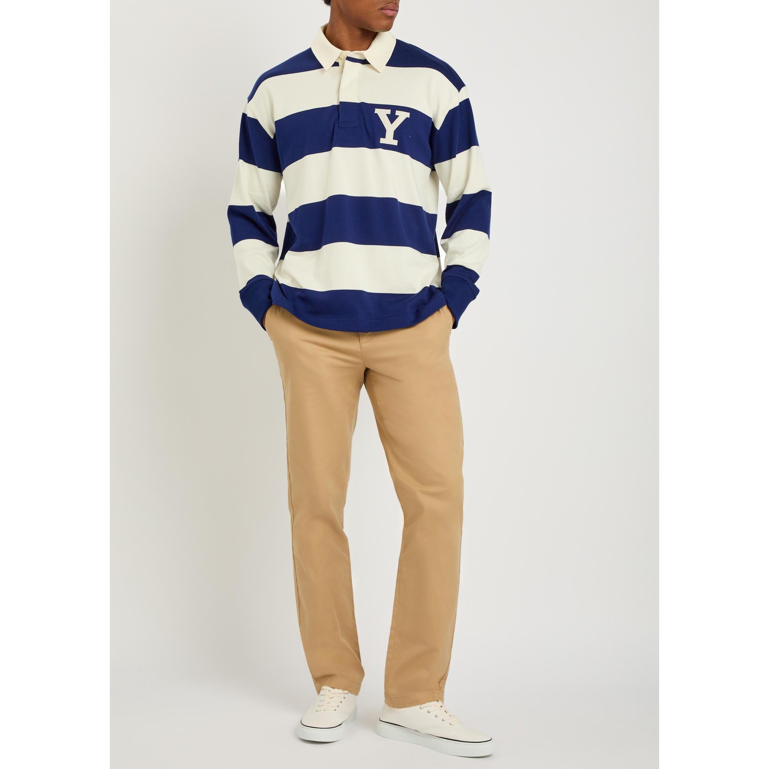 BLUE AND OTHER - Gant - GANT YALE STRIPED RUGBY SHIRT - 5
