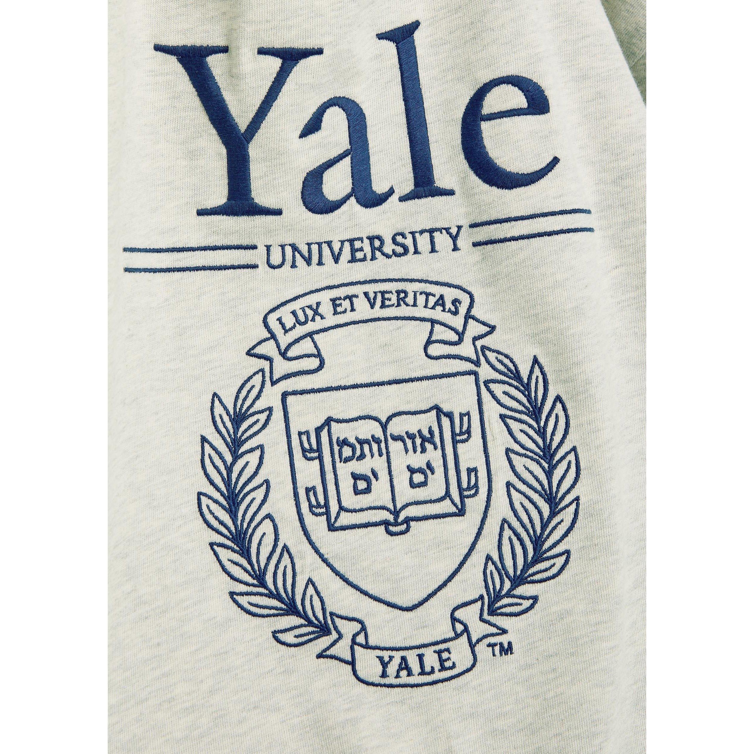 GREY - Gant - Men's Yale Short-Sleeve Cotton T-Shirt - 4
